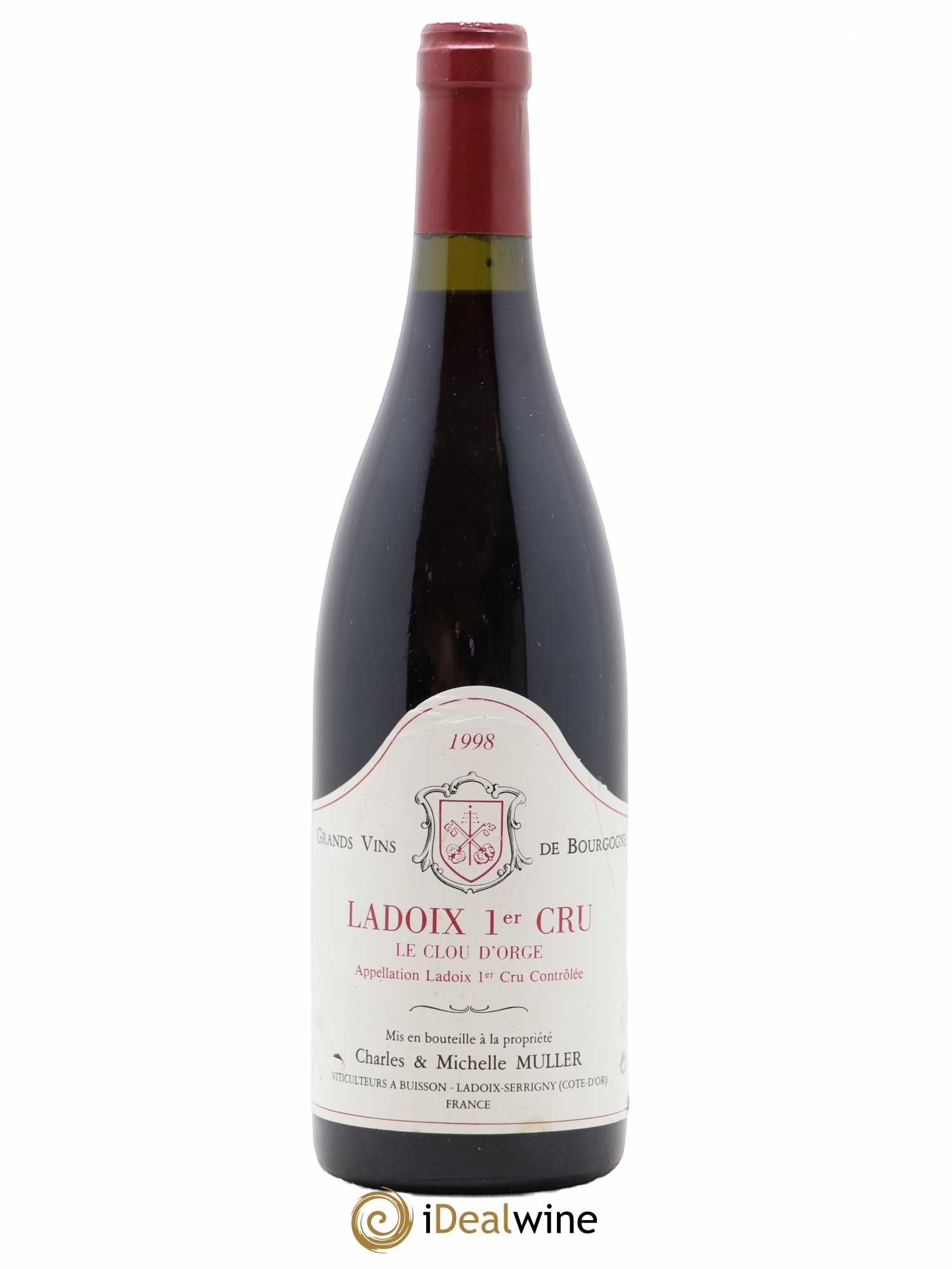 Ladoix 1er Cru Le Clou d'Orge Domaine Muller 1998 - Posten von 1 Flasche - 0