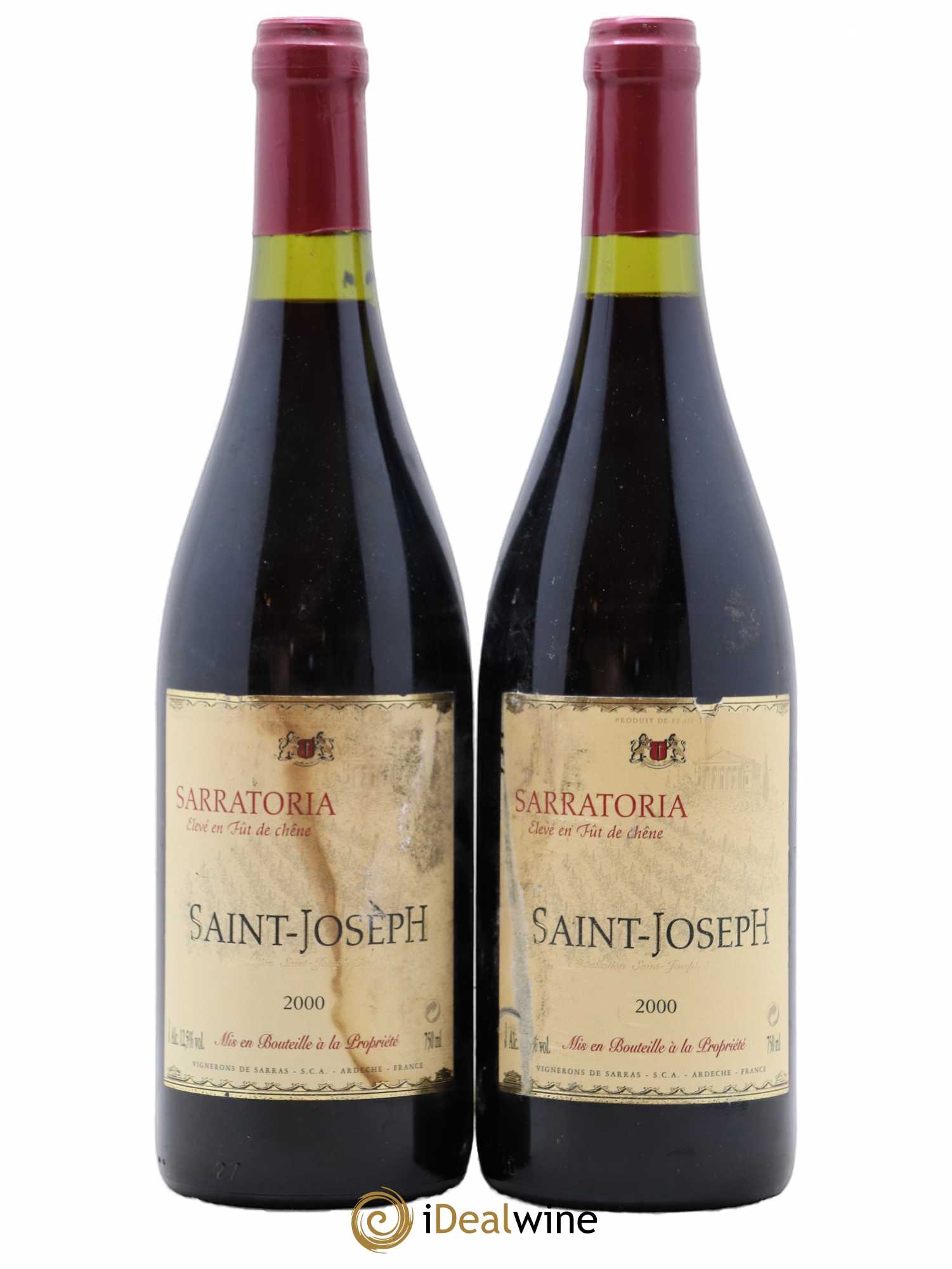 Saint-Joseph Sarratoria 2000 - Posten von 2 Flaschen - 0