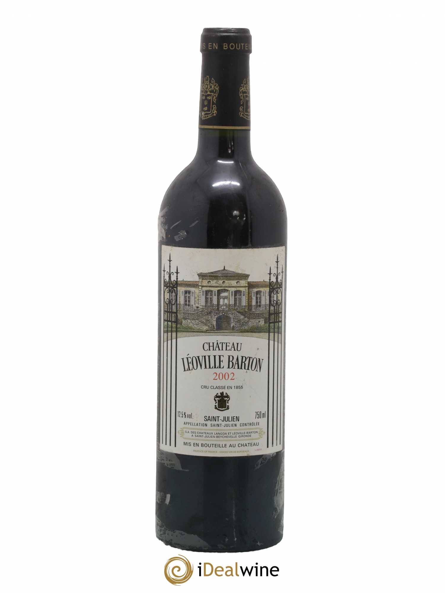 Château Léoville Barton 2ème Grand Cru Classé 2002 - Lot de 1 bouteille - 0