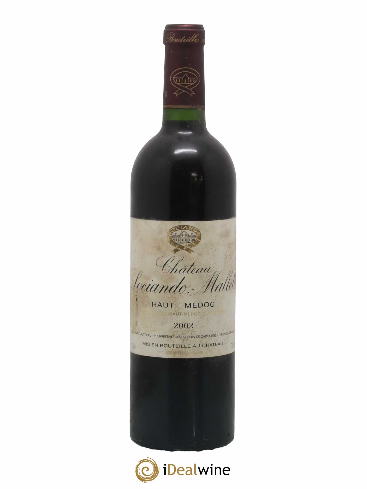 Château Sociando Mallet 2002 - Lot de 1 bouteille - 0
