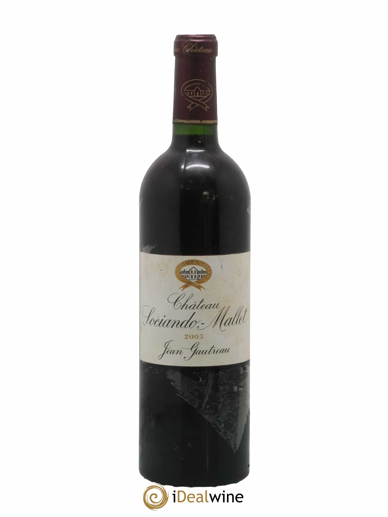 Château Sociando Mallet 2003 - Lot de 1 bouteille - 0