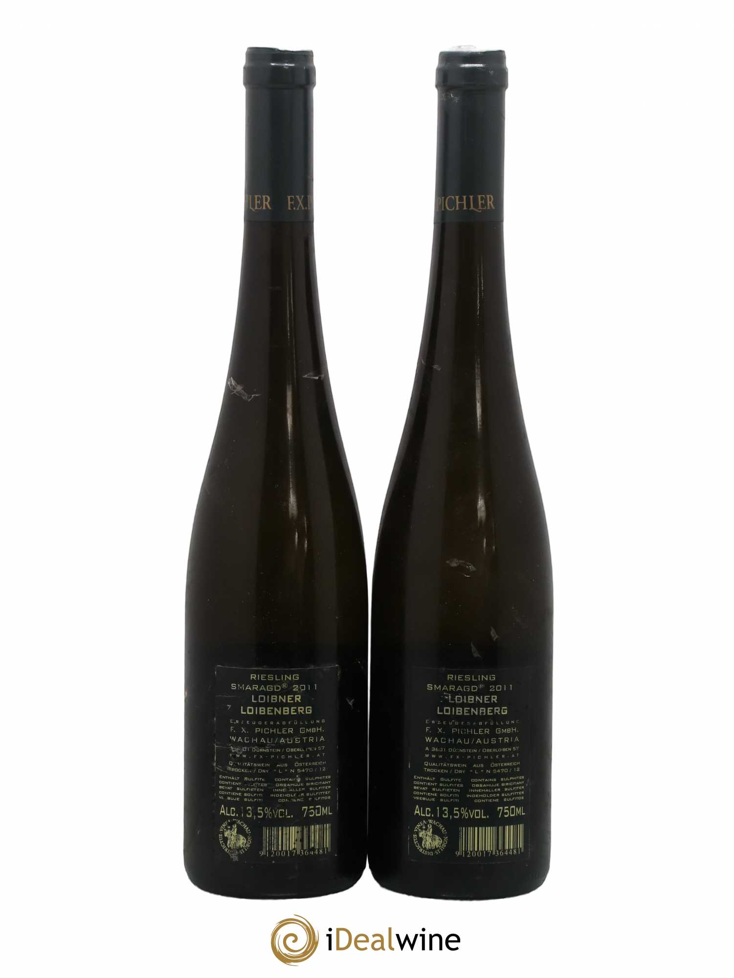 Autriche Loibner Loibenberg Riesling Smaragd F.X Pichler 2011 - Posten von 2 Flaschen - 1
