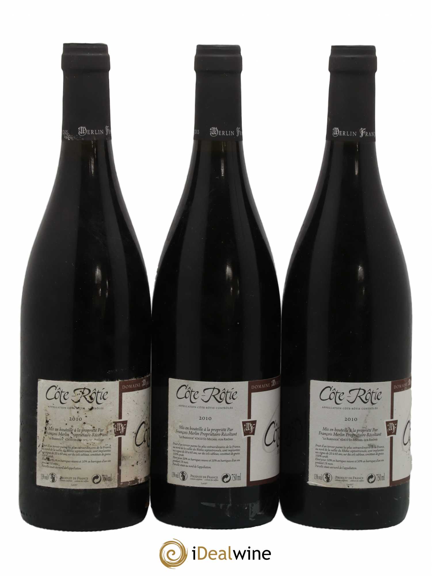 Côte-Rôtie Francois Merlin 2010 - Lot de 3 bouteilles - 1