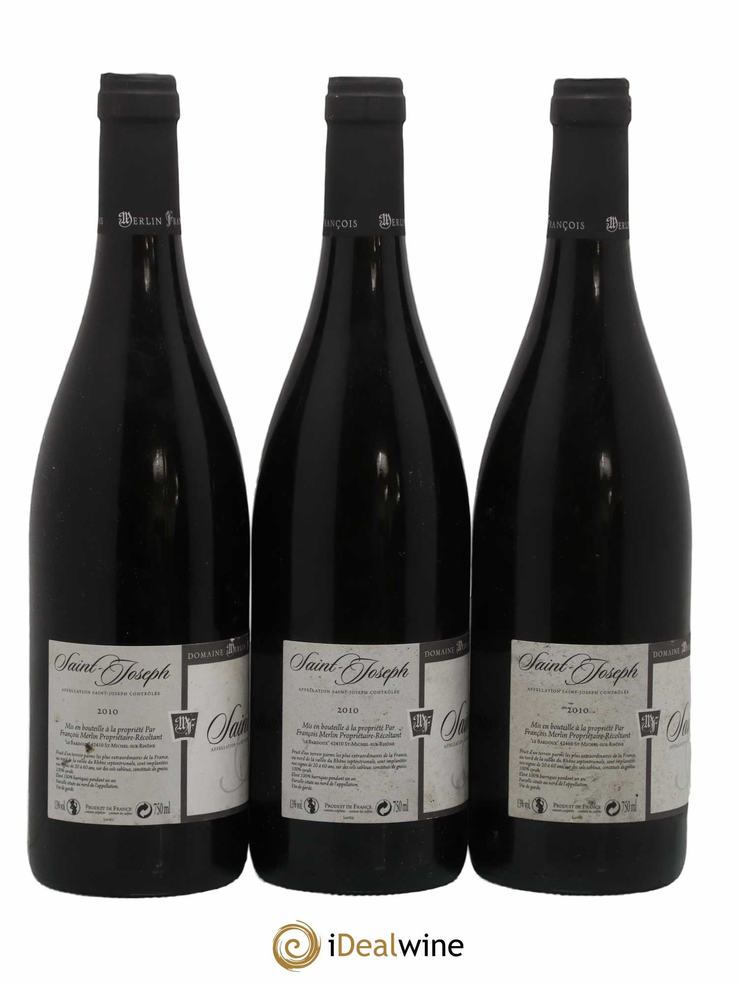 Saint-Joseph Francois Merlin 2010 - Lot de 3 bouteilles - 1