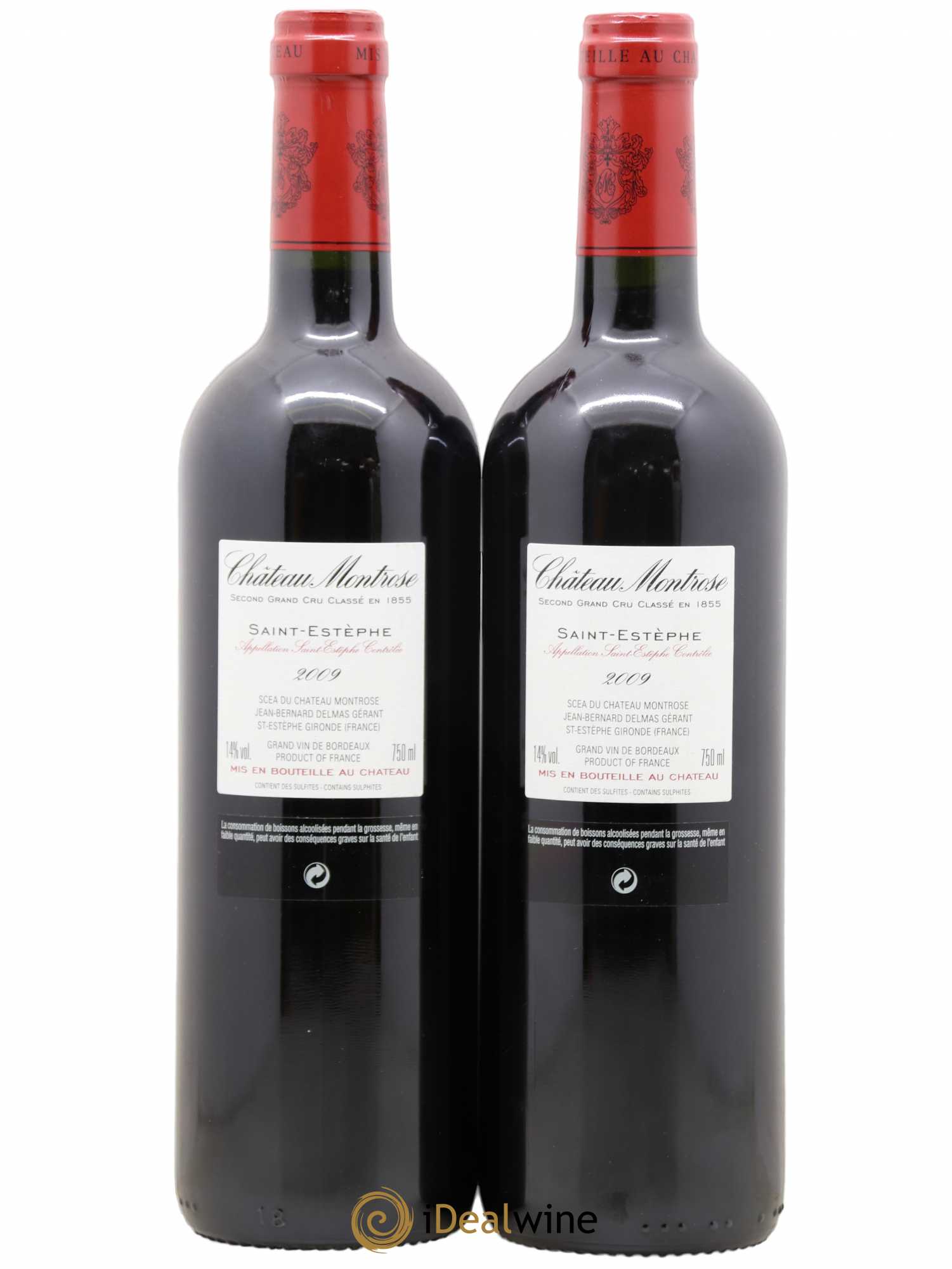 Château Montrose 2ème Grand Cru Classé 2009 - Lot de 2 bouteilles - 1