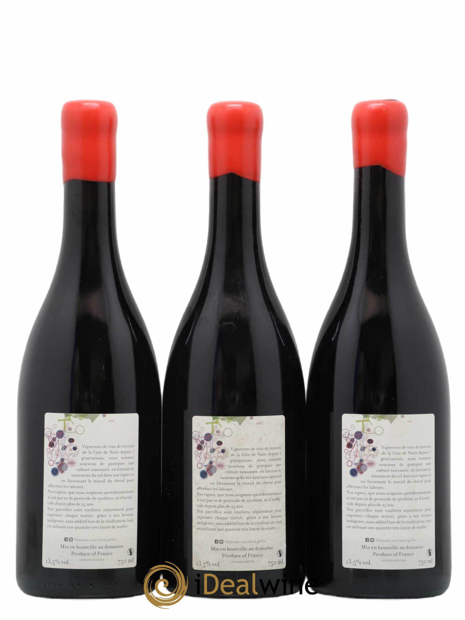 Ruchottes-Chambertin Grand Cru Marchand Grillot 2020 - Lot of 3 bottles - 1