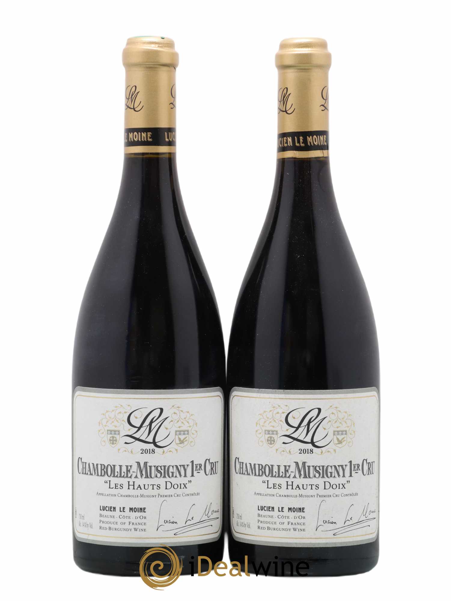 Chambolle-Musigny 1er Cru Les Hauts Doix Lucien Le Moine 2018 - Lot of 2 bottles - 0