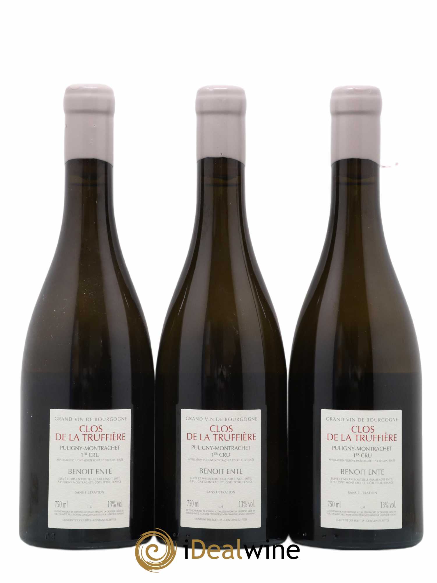 Puligny-Montrachet 1er Cru Clos de la Truffière Benoit Ente 2019 - Lot of 3 bottles - 1