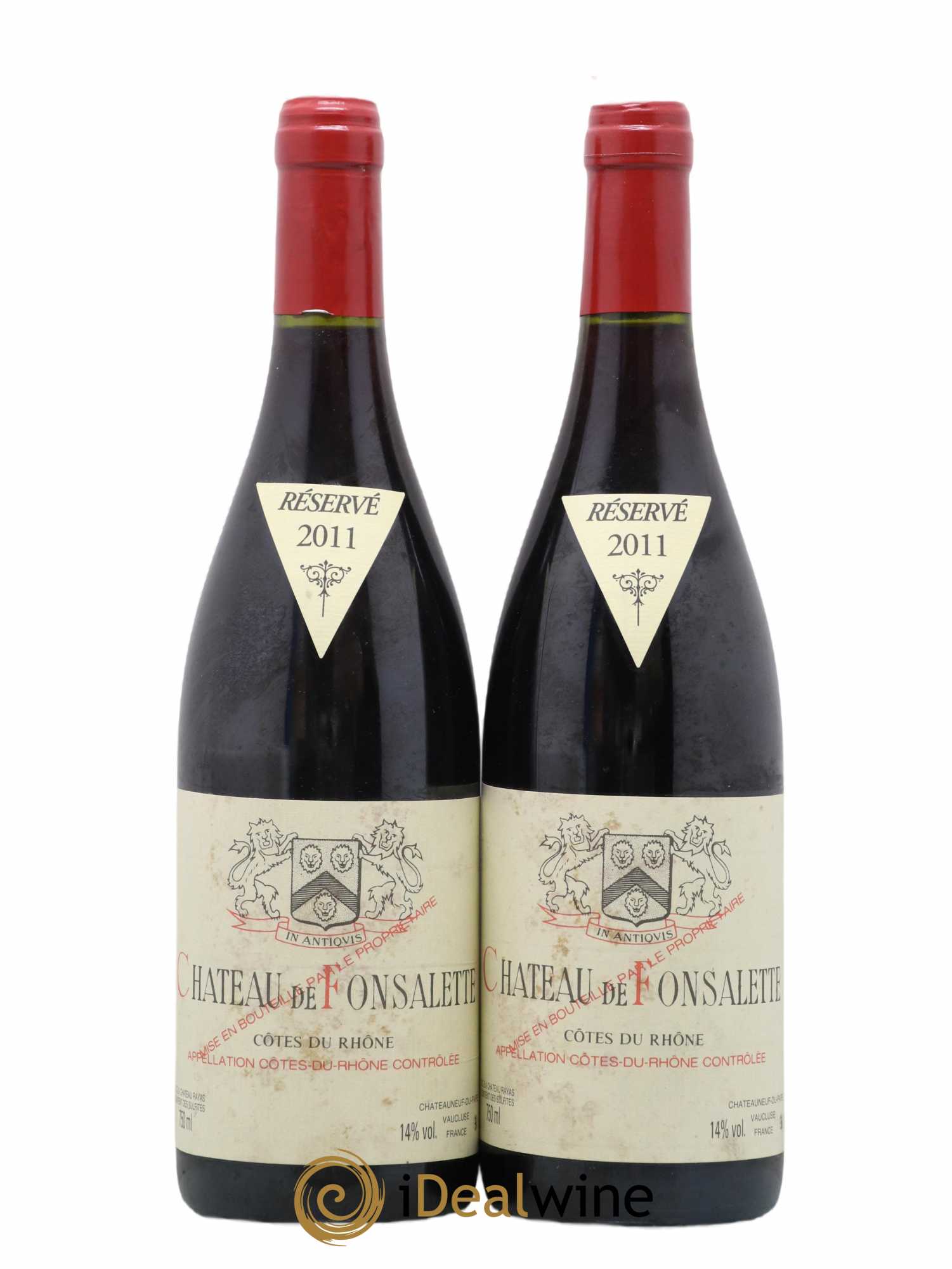 Côtes-du-Rhône Château de Fonsalette Emmanuel Reynaud 2011 - Lot de 2 bouteilles - 0