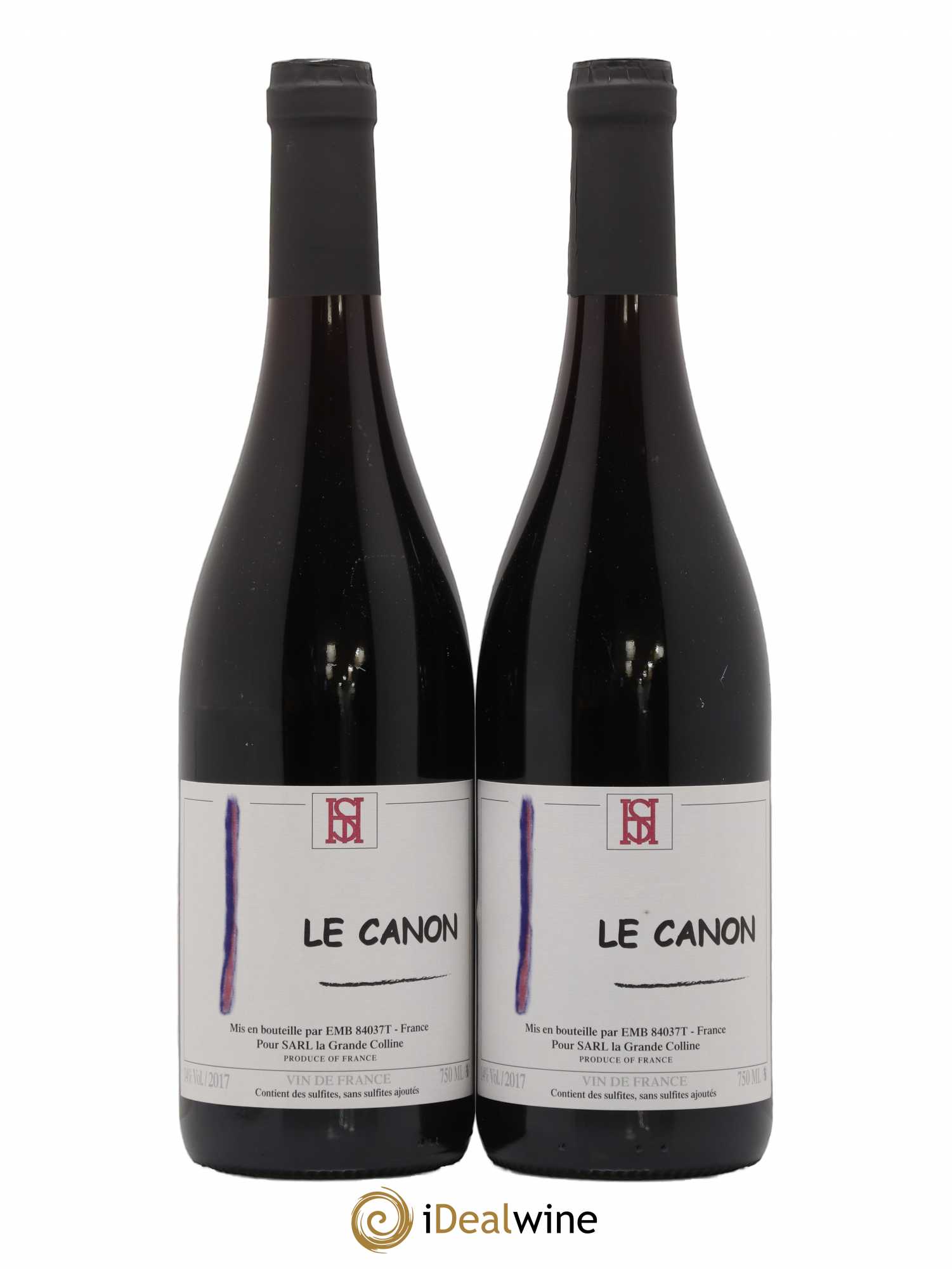 Vin de France Le Canon Hirotake Ooka - Domaine La Grande Colline 2017 - Lot de 2 bouteilles - 0