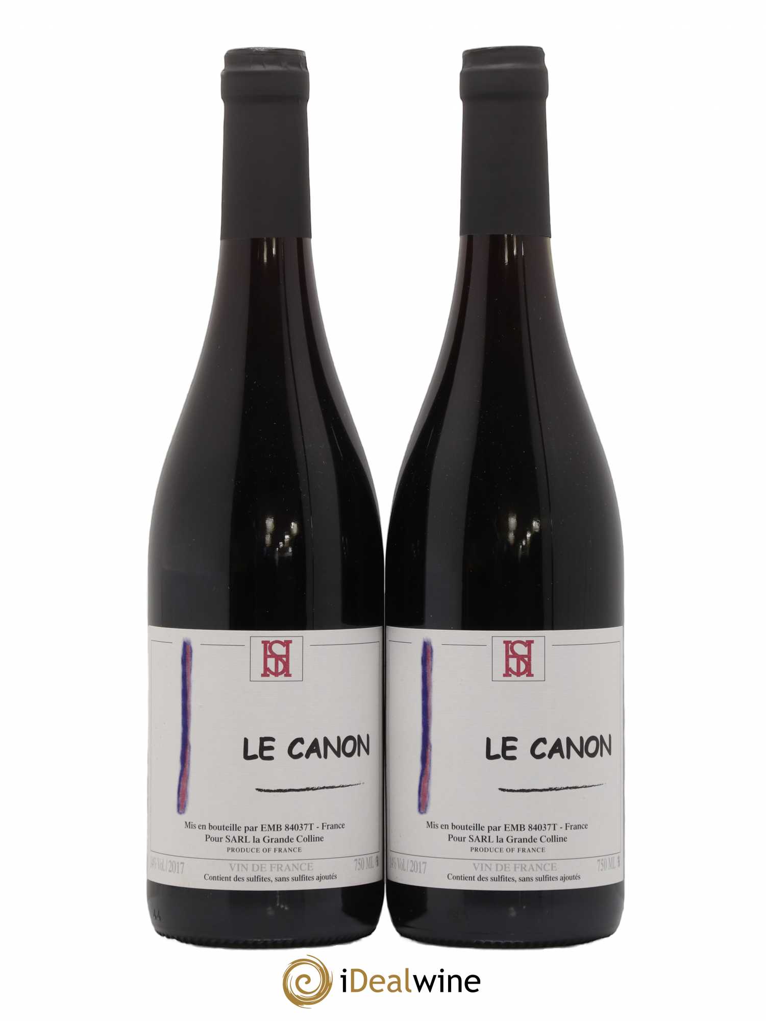 Vin de France Le Canon Hirotake Ooka - Domaine La Grande Colline 2017 - Lot de 2 bouteilles - 0