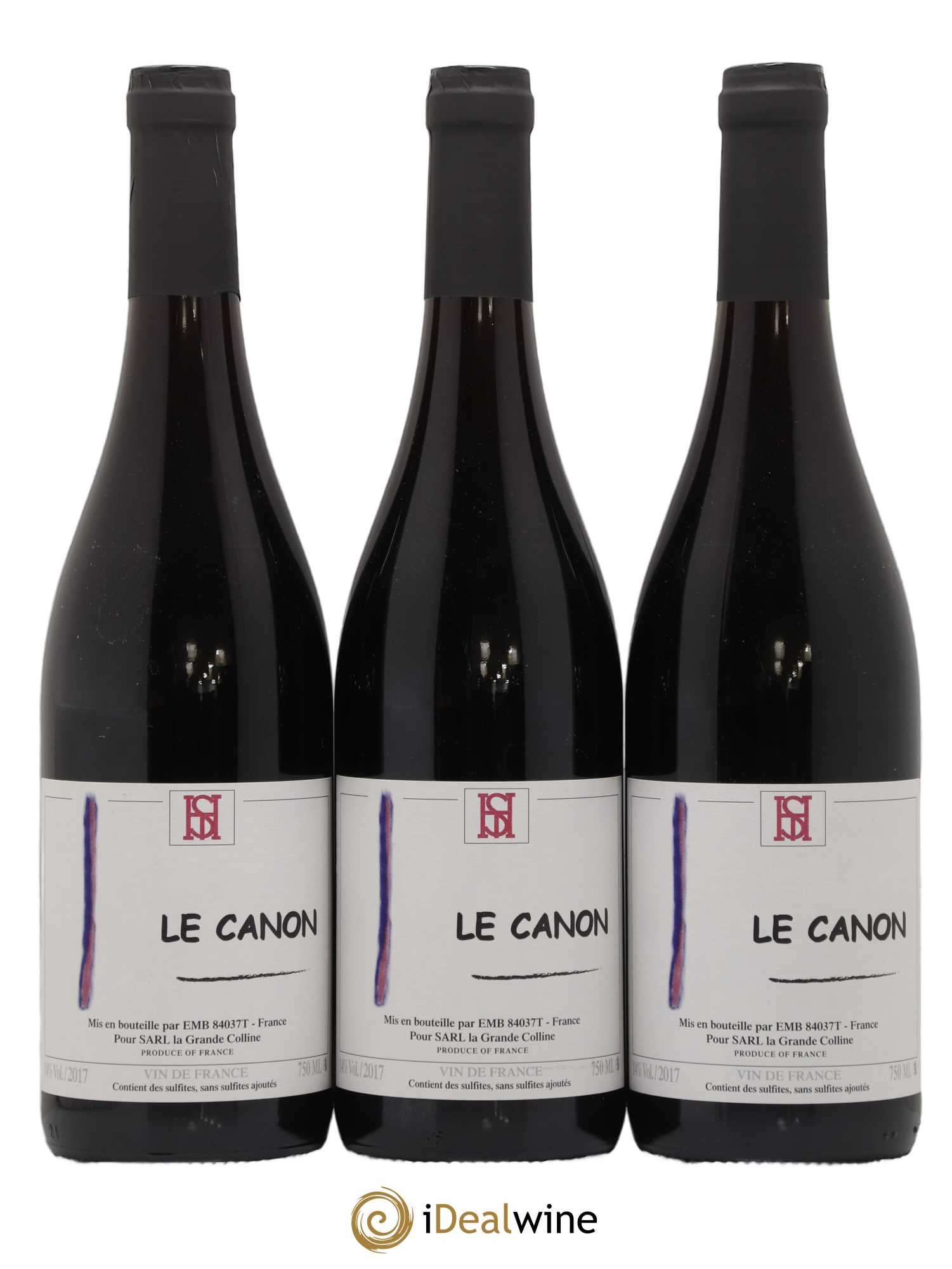 Vin de France Le Canon Hirotake Ooka - Domaine La Grande Colline 2017 - Lot de 3 bouteilles - 0