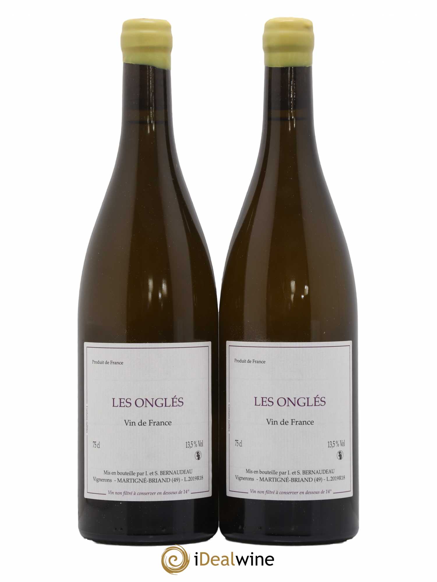 Vin de France Les Onglés Stéphane Bernaudeau 2019 - Lot de 2 bouteilles - 0