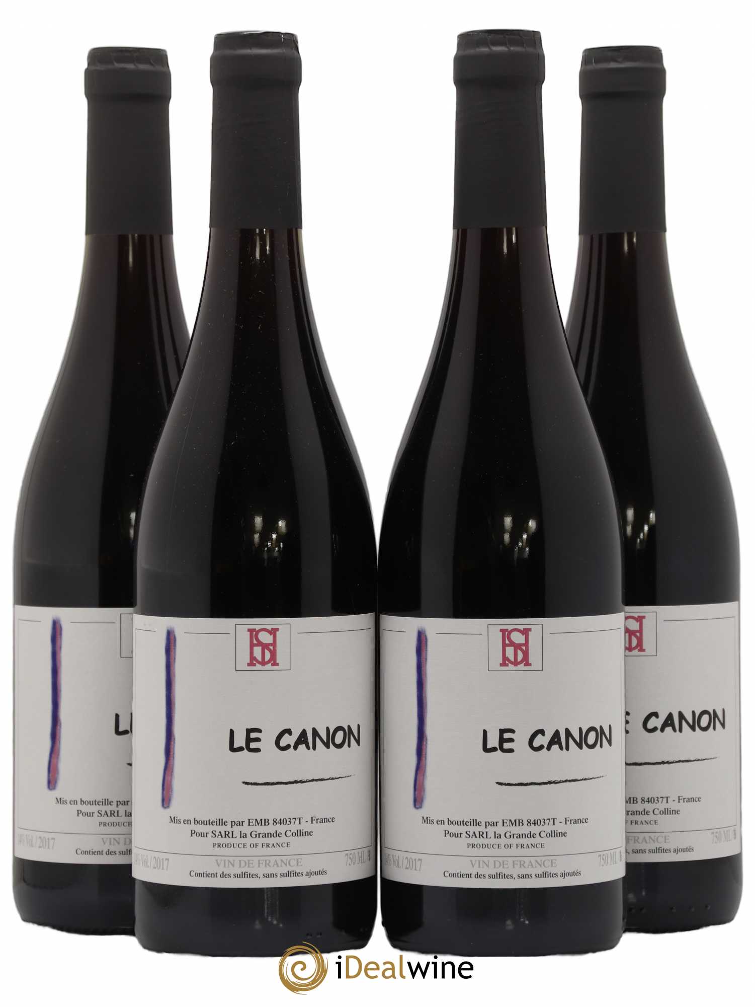 Vin de France Le Canon Hirotake Ooka - Domaine La Grande Colline 2017 - Lot de 4 bouteilles - 0