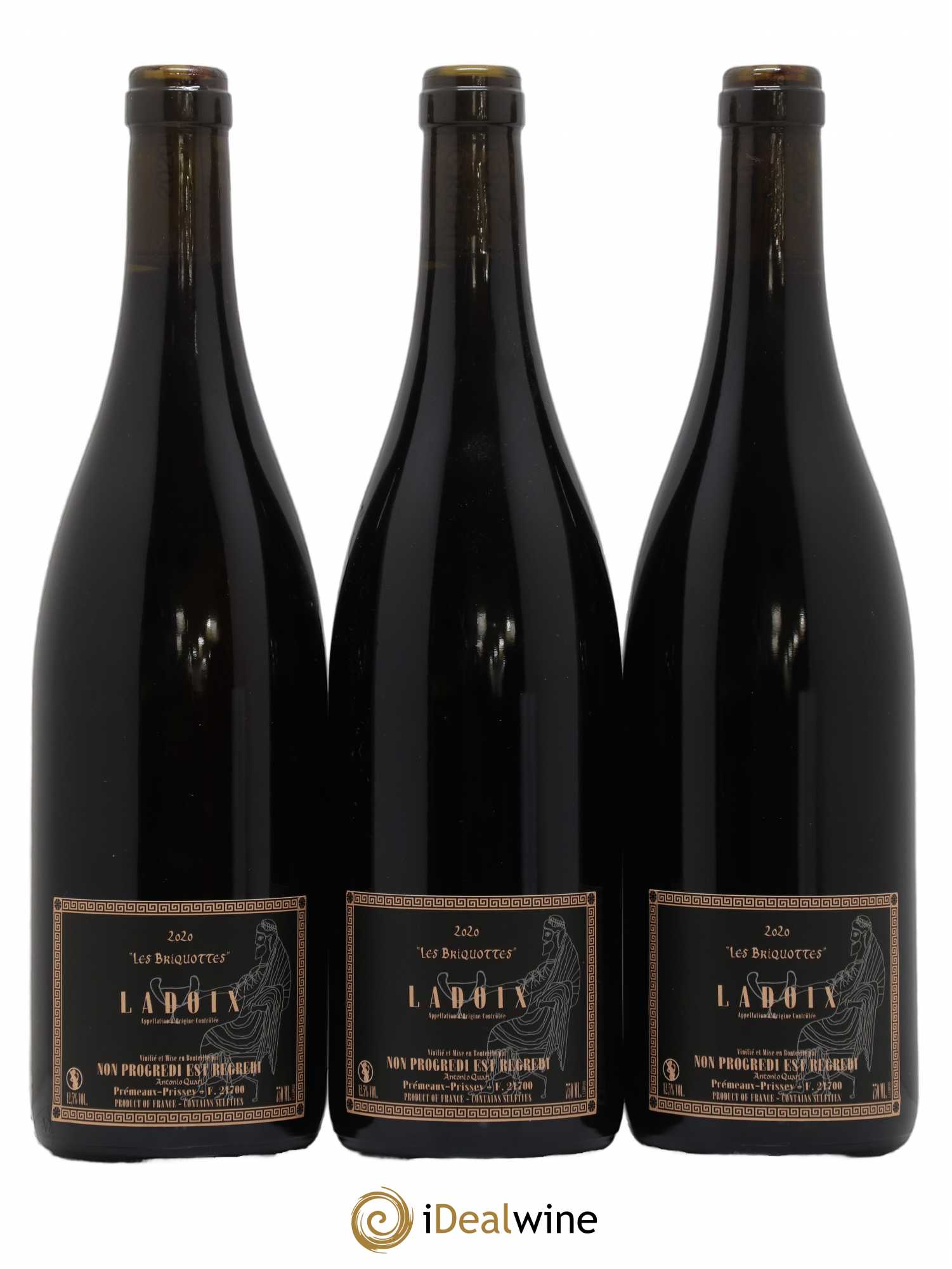 Ladoix Les Briquottes Antonio Quari Non Progredi Est Regredi 2020 - Lot de 3 bouteilles - 1
