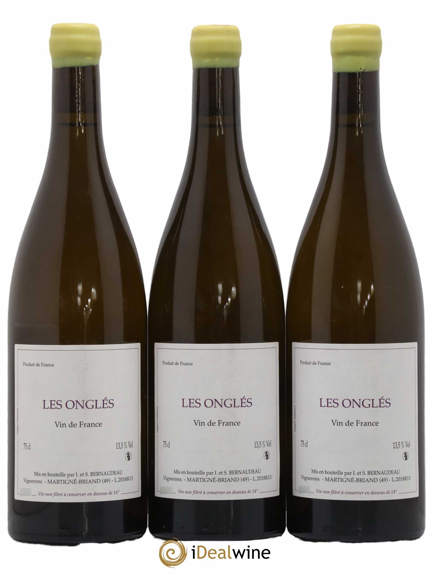 Vin de France Les Onglés Stéphane Bernaudeau 2018 - Lot de 3 bouteilles - 0