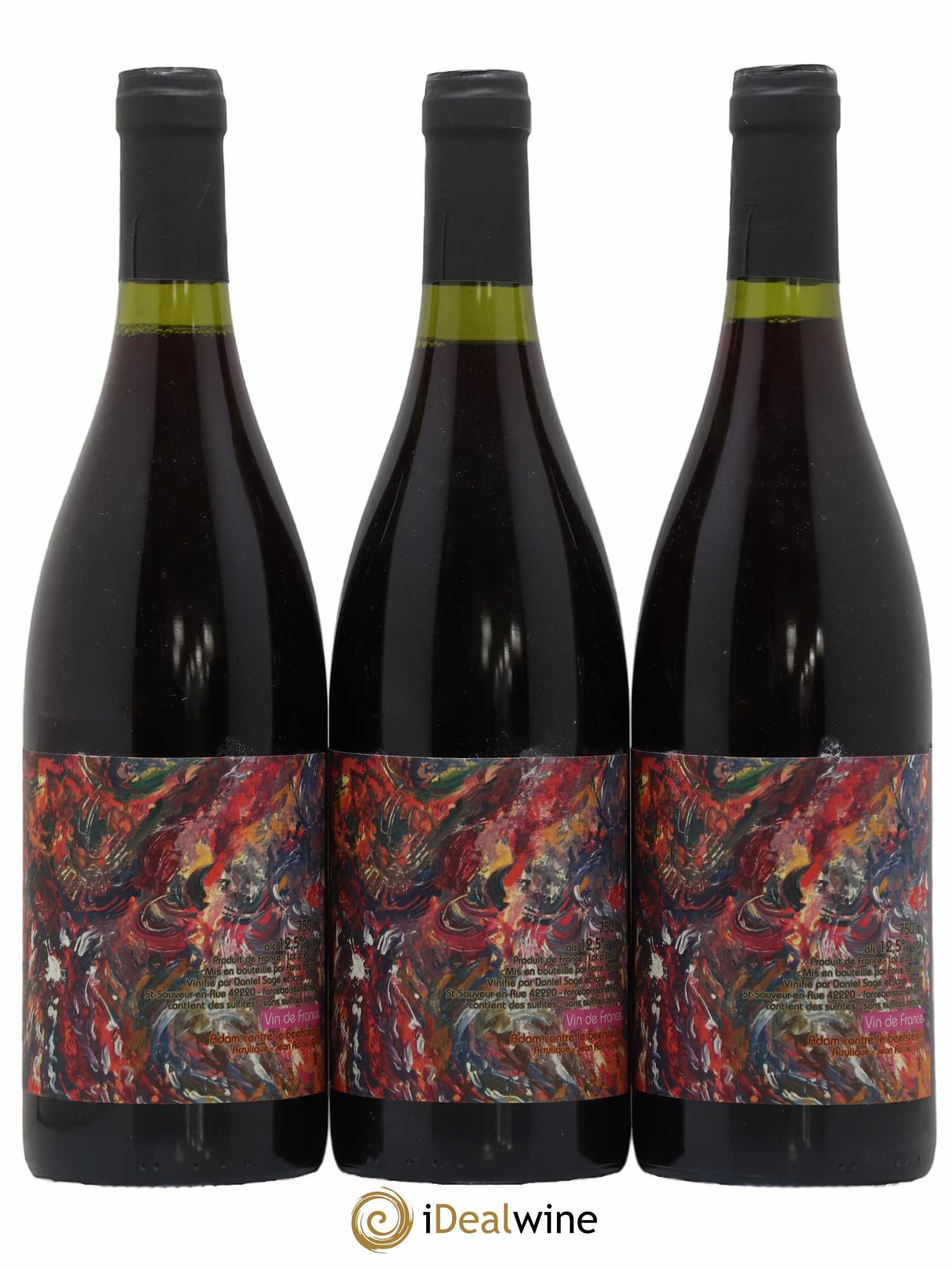 Vin de France Adam Contre le Beefsteak Daniel Sage 2018 - Lot de 3 bouteilles - 0