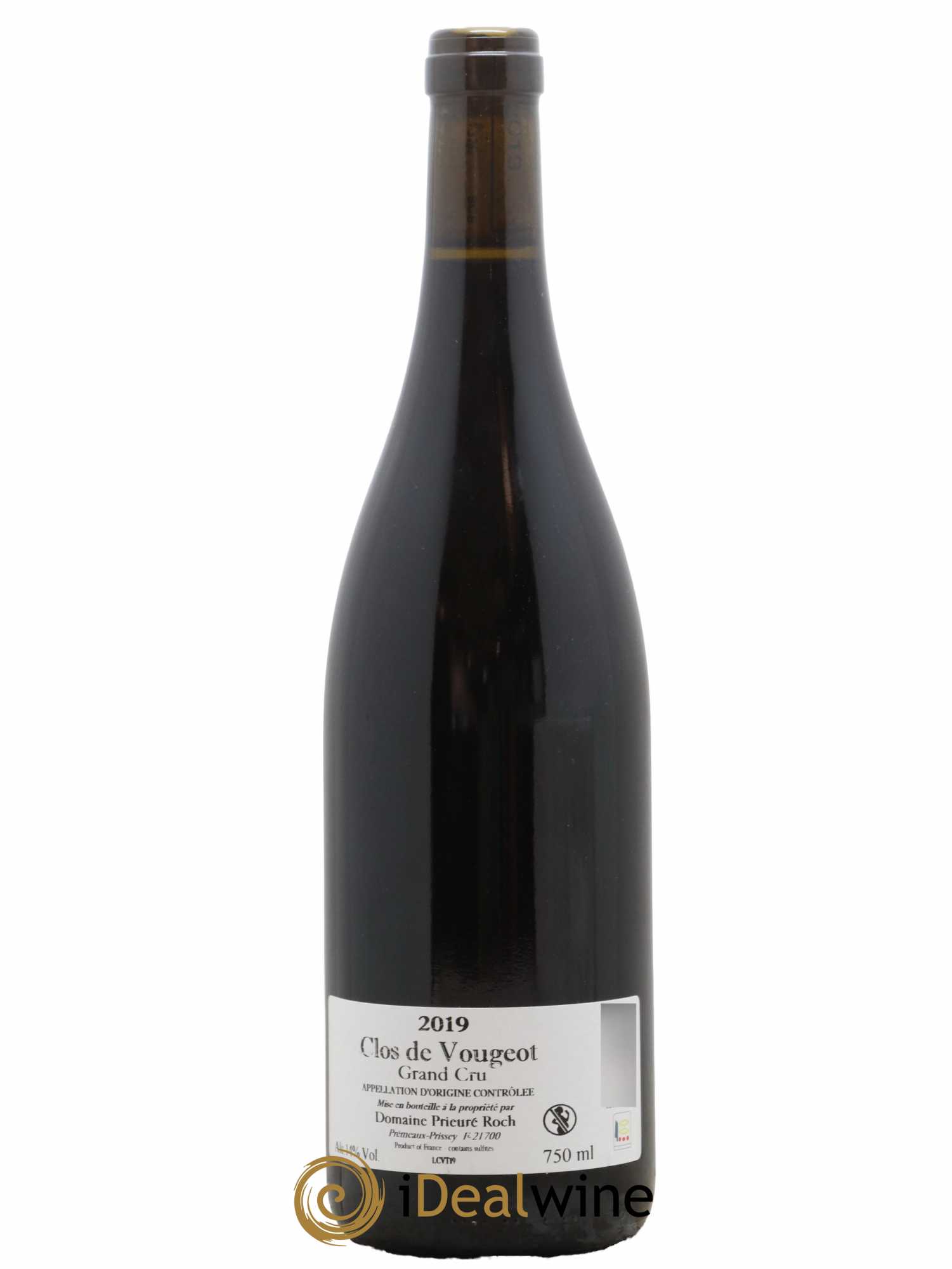 Clos de Vougeot Grand Cru Prieuré Roch 2019 - Lot de 1 bouteille - 1