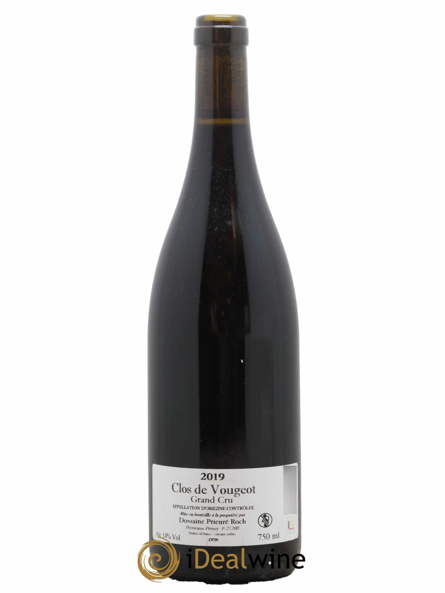 Clos de Vougeot Grand Cru Prieuré Roch 2019 - Lot de 1 bouteille - 1