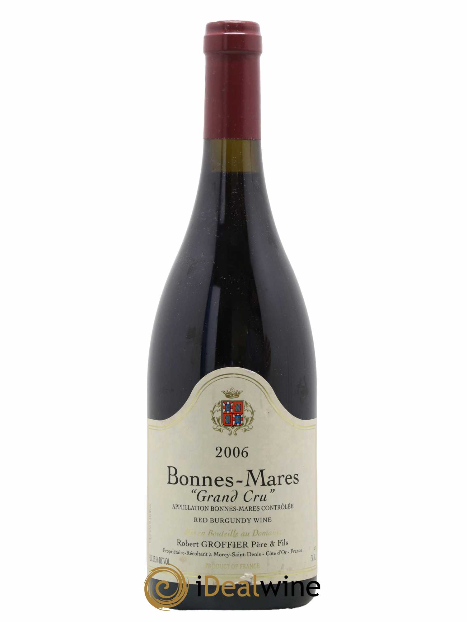 Bonnes-Mares Grand Cru Robert Groffier Père & Fils (Domaine) 2006 - Lot de 1 bouteille - 0