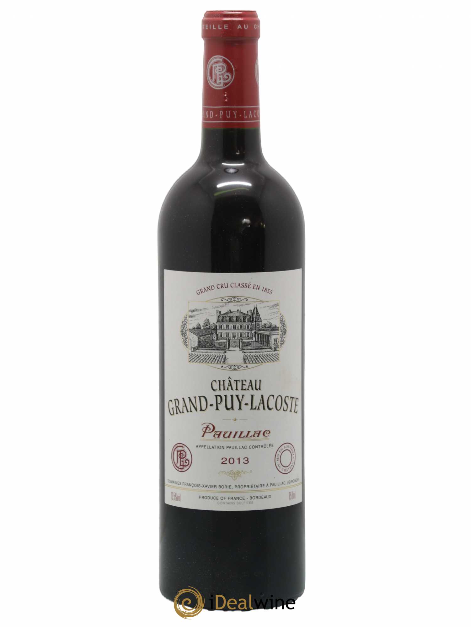 Château Grand Puy Lacoste 5ème Grand Cru Classé 2013 - Lot de 1 bouteille - 0