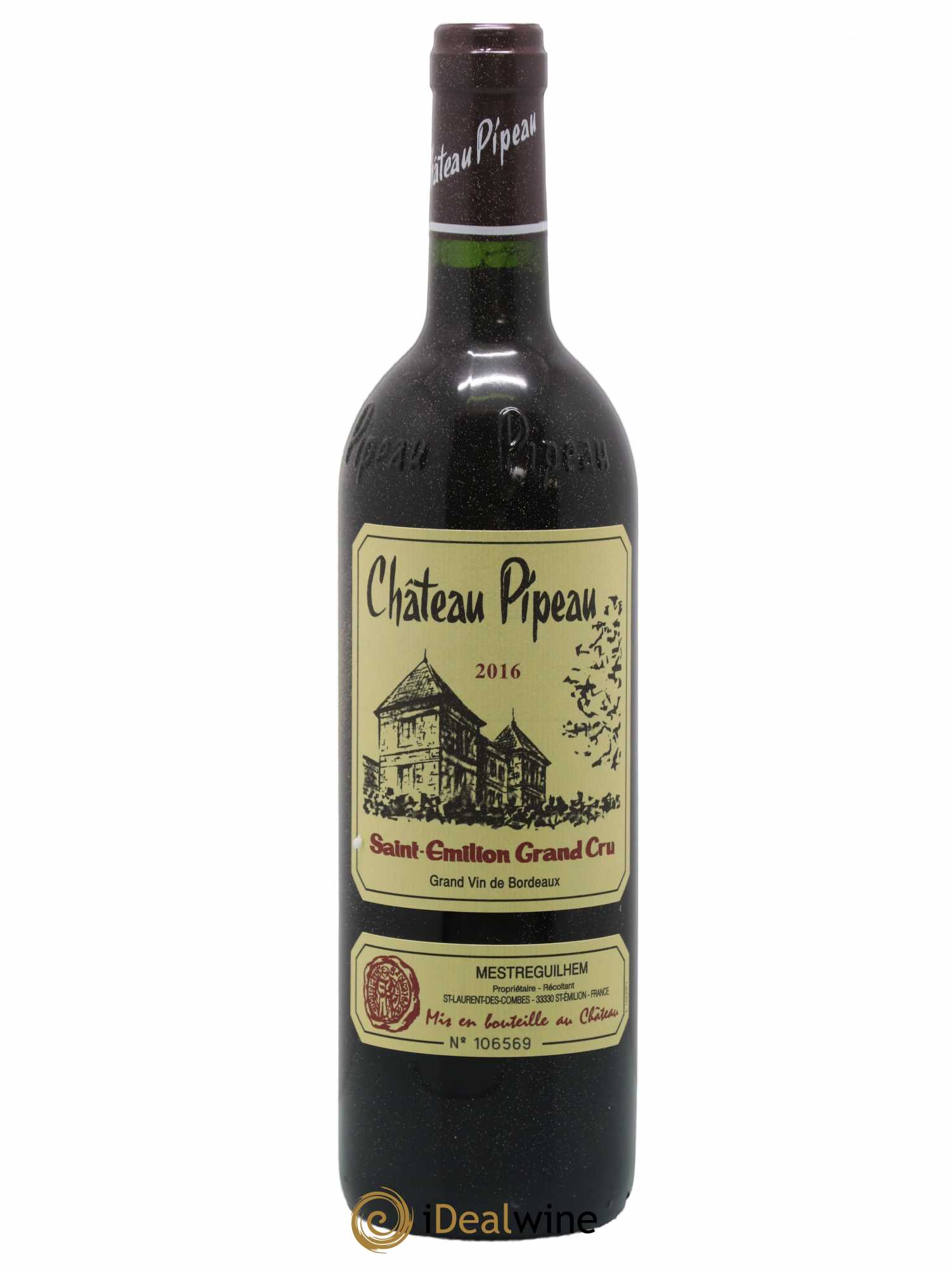 Château Pipeau 2016 - Lot de 1 bouteille - 0