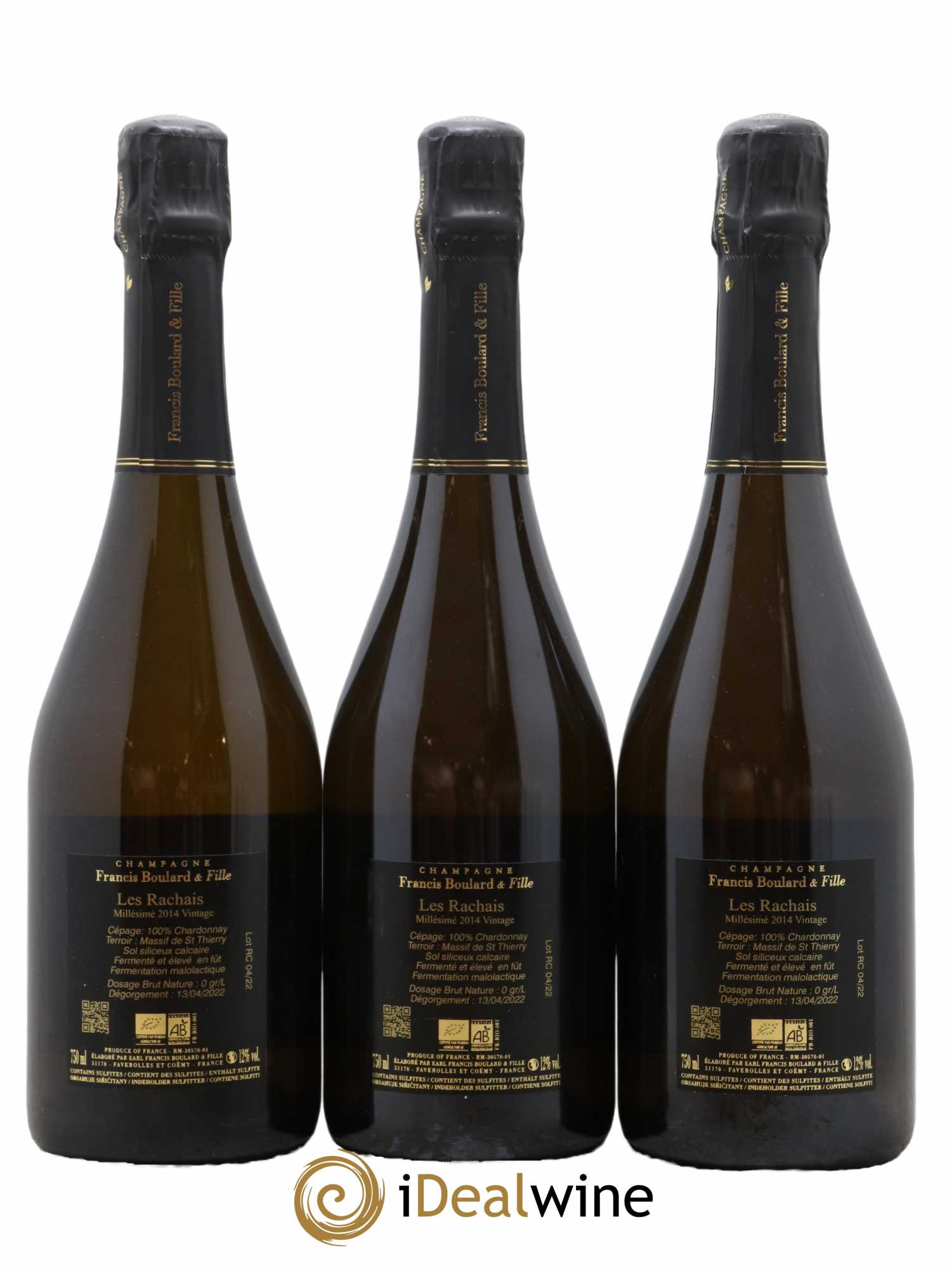 Les Rachais Francis Boulard 2014 - Lot de 3 bouteilles - 1