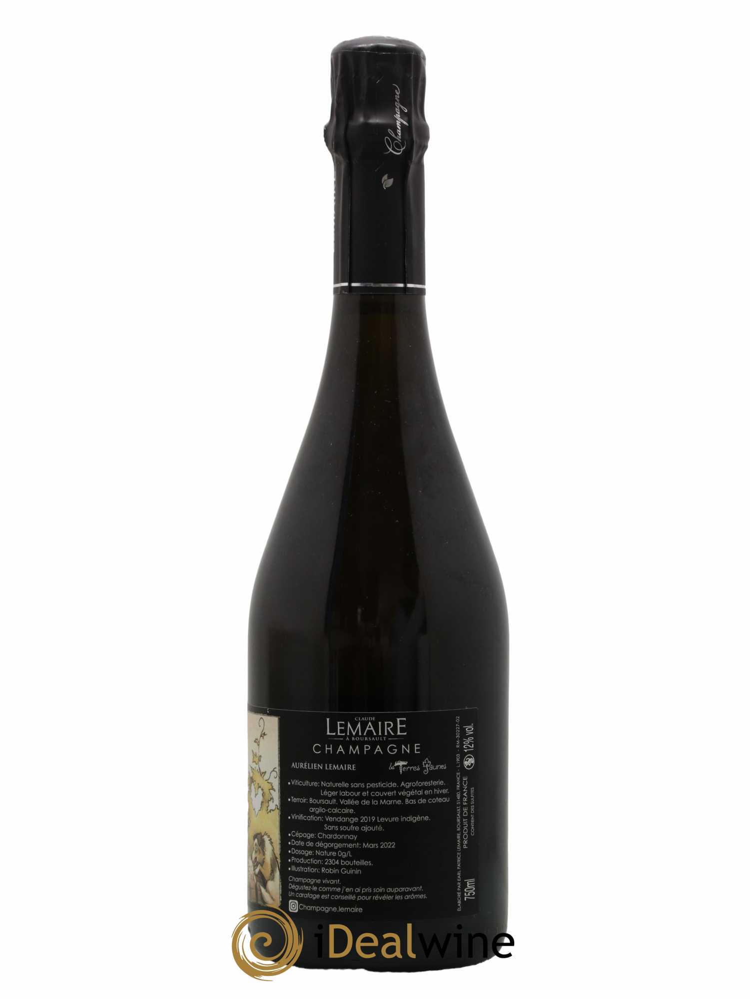 Les Terres Jaunes Aurélien Lemaire 2019 - Lot de 1 bouteille - 1