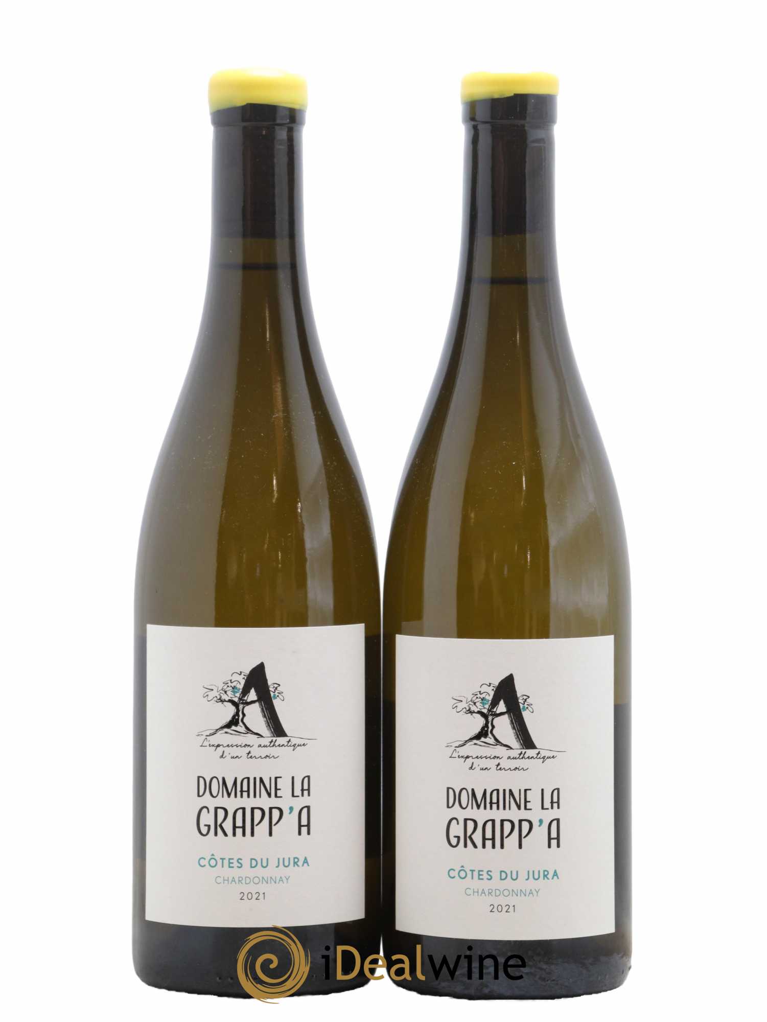 Côtes du Jura La Pierre Chardonnay Domaine La Grapp'a 2021 - Posten von 2 Flaschen - 0