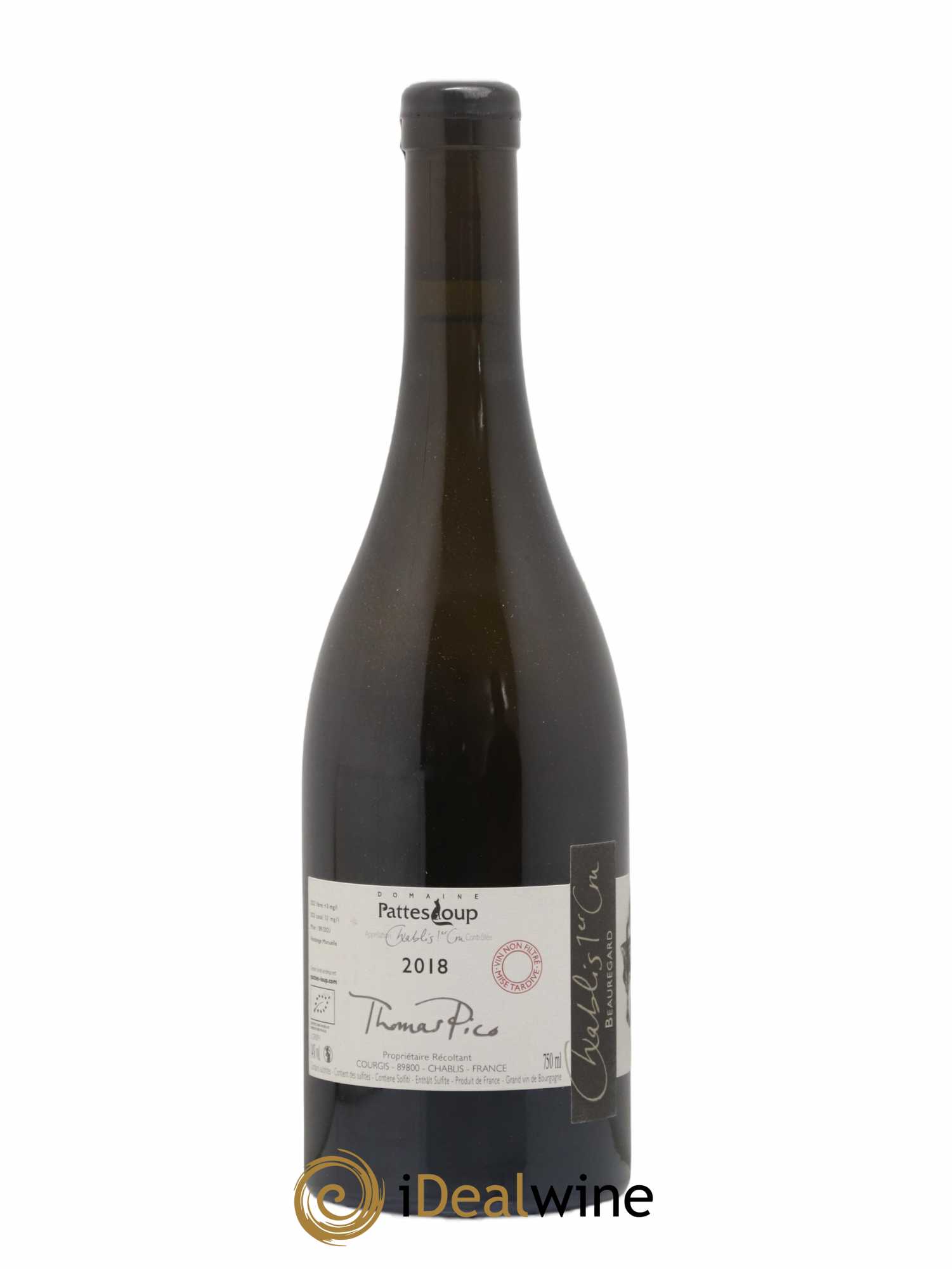 Chablis 1er Cru Beauregard Pattes Loup (Domaine) 2018 - Posten von 1 Flasche - 1