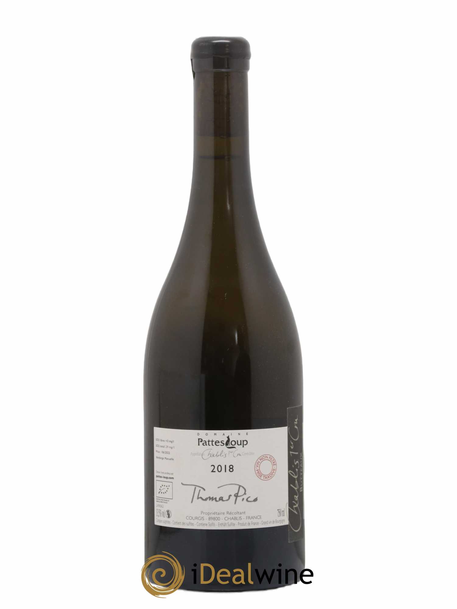 Chablis 1er Cru Butteaux Pattes Loup (Domaine) 2018 - Posten von 1 Flasche - 1
