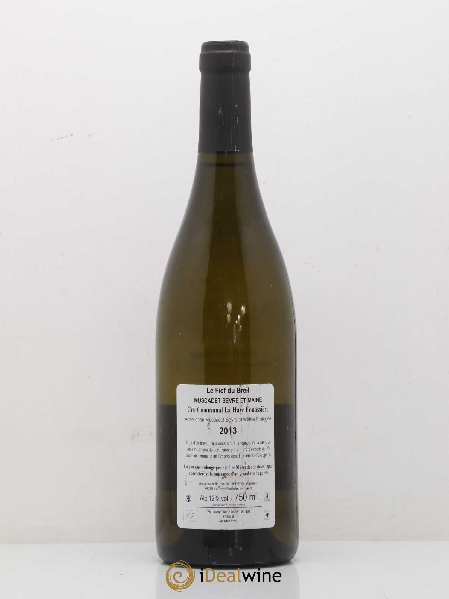 Muscadet-Sèvre-et-Maine Le Fief du Breil Jo Landron 2013 - Lot de 1 bouteille - 1