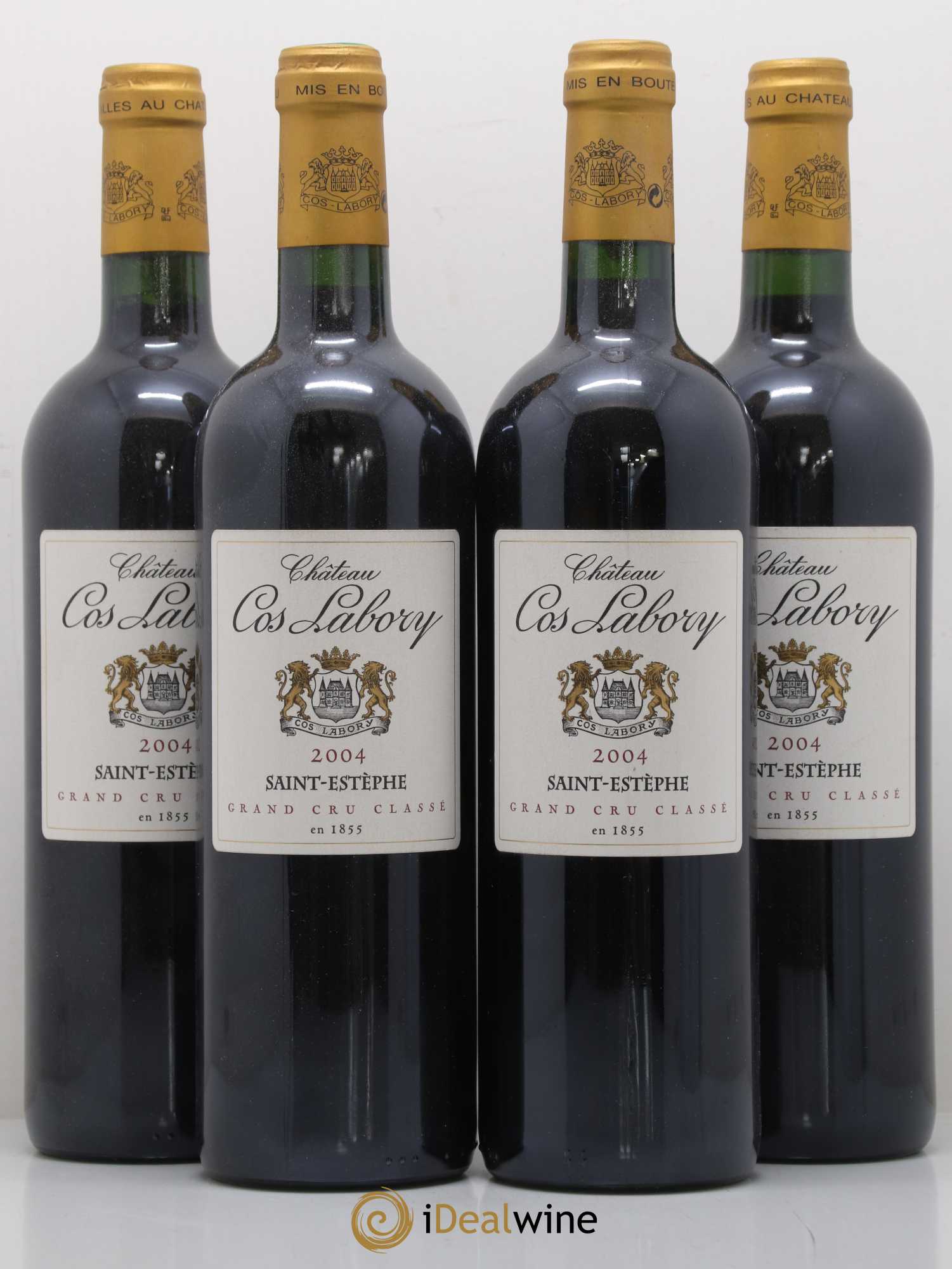 Château Cos Labory 5ème Grand Cru Classé 2004 - Lot de 4 bouteilles - 0