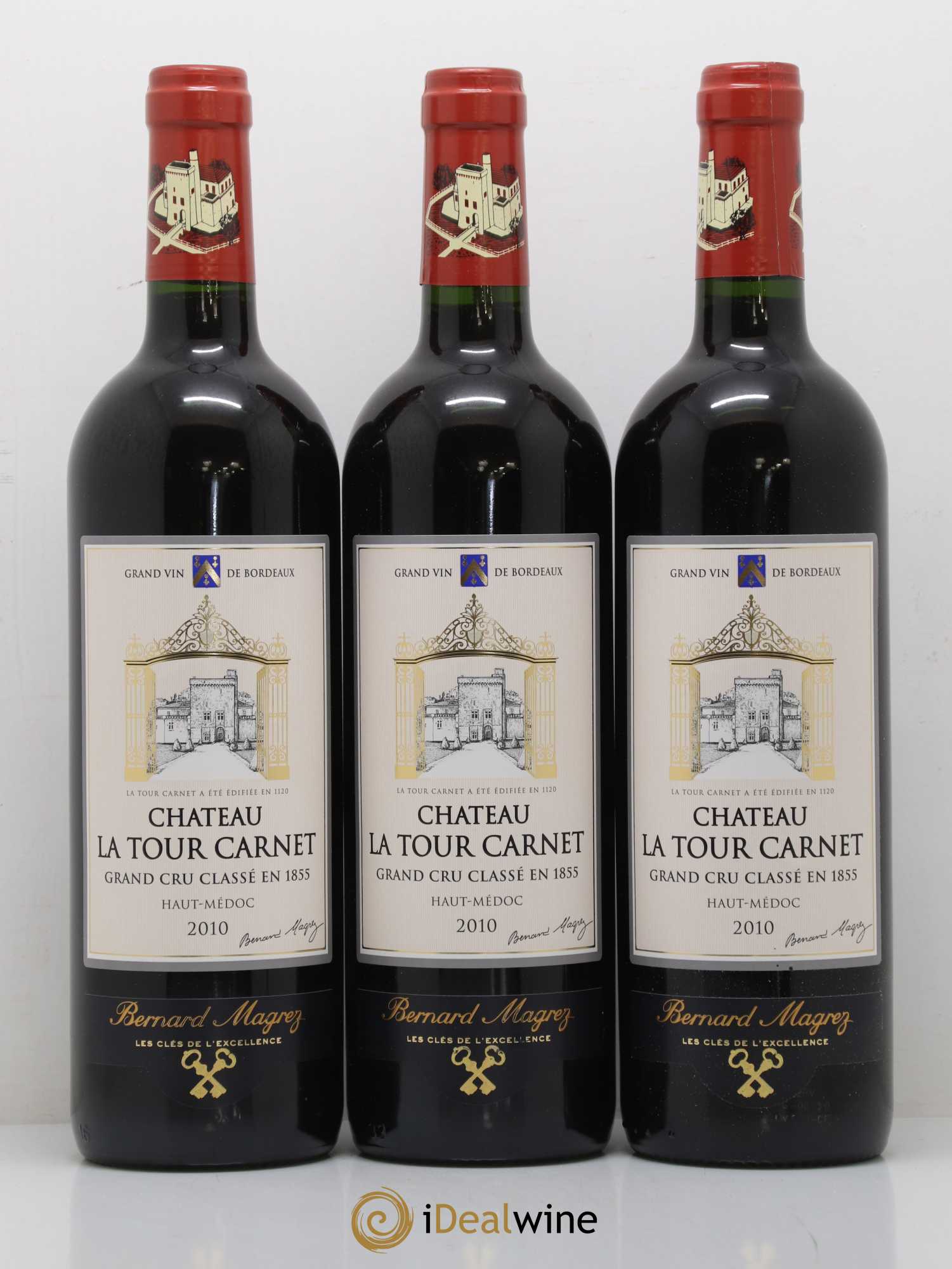Château la Tour Carnet 4ème Grand Cru Classé 2010 - Lotto di 6 bottiglie - 1