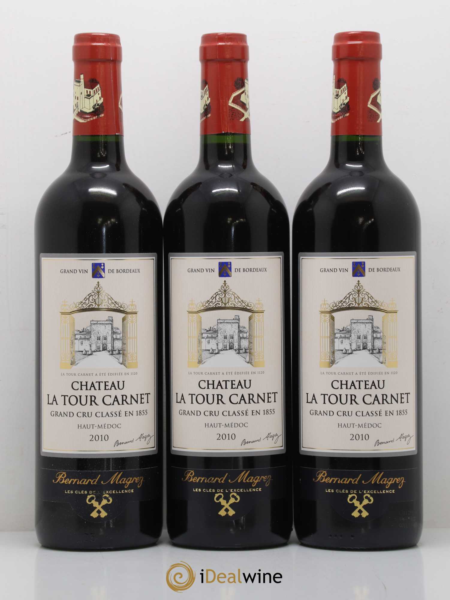 Château la Tour Carnet 4ème Grand Cru Classé 2010 - Lotto di 6 bottiglie - 2