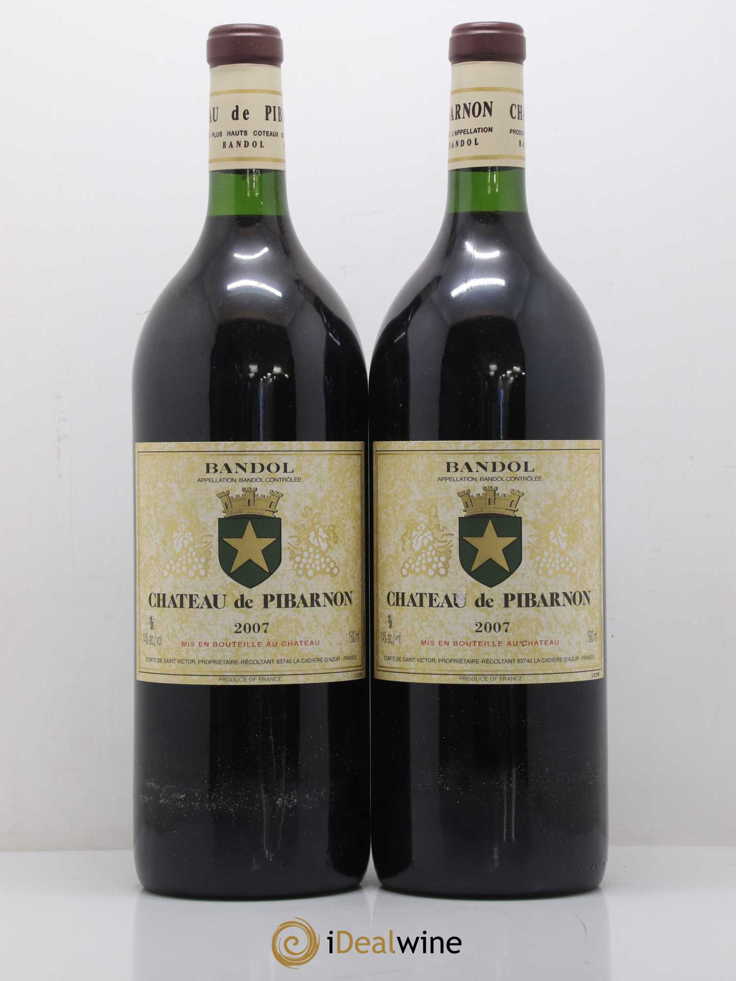 Bandol Château de Pibarnon Comte de Saint-Victor Pibarnon 2007 - Lot de 2 magnums - 1
