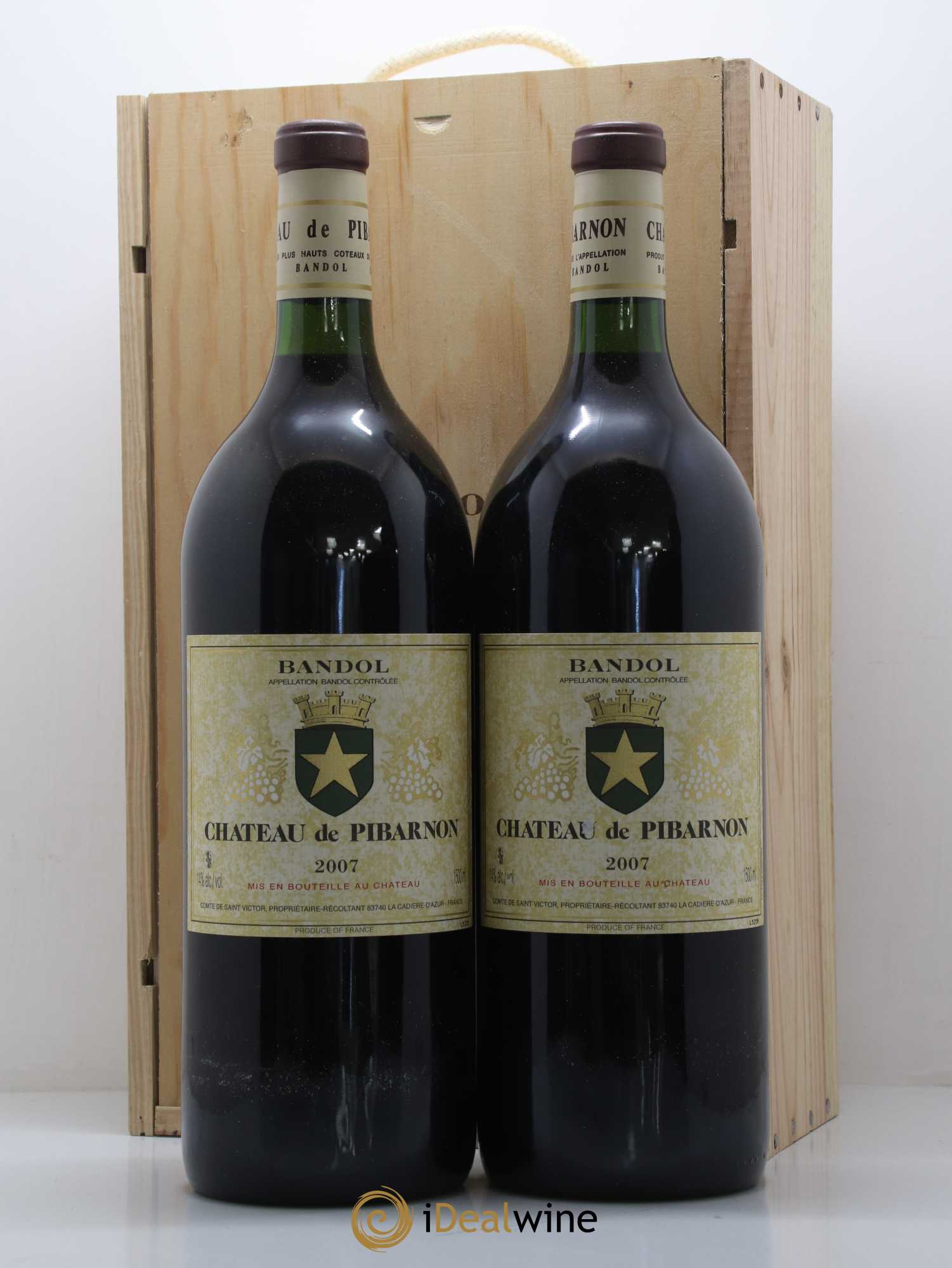 Bandol Château de Pibarnon Comte de Saint-Victor Pibarnon 2007 - Lot de 2 magnums - 0