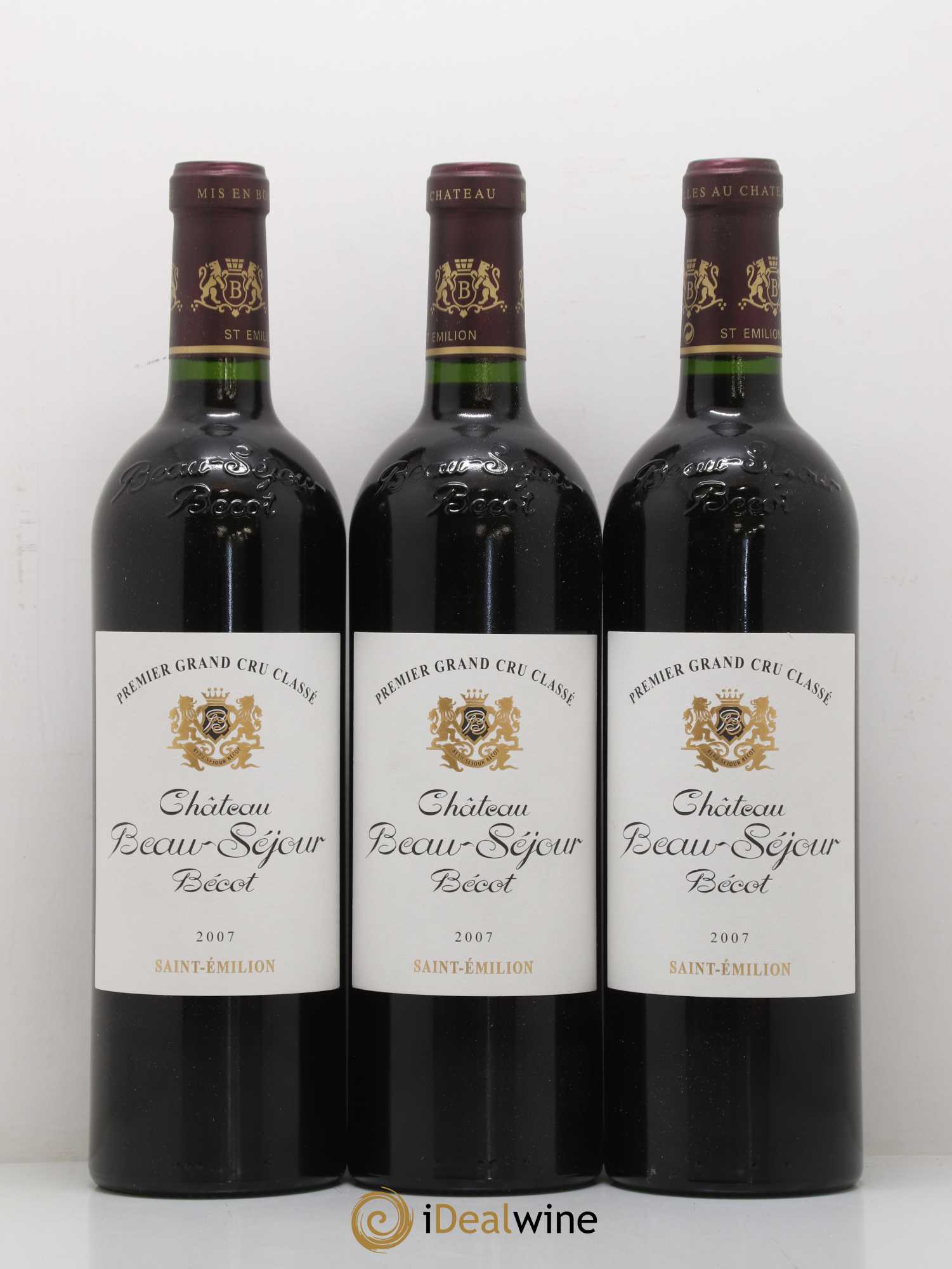 Château Beau-Séjour Bécot 1er Grand Cru Classé B 2007 - Lot de 6 bouteilles - 1