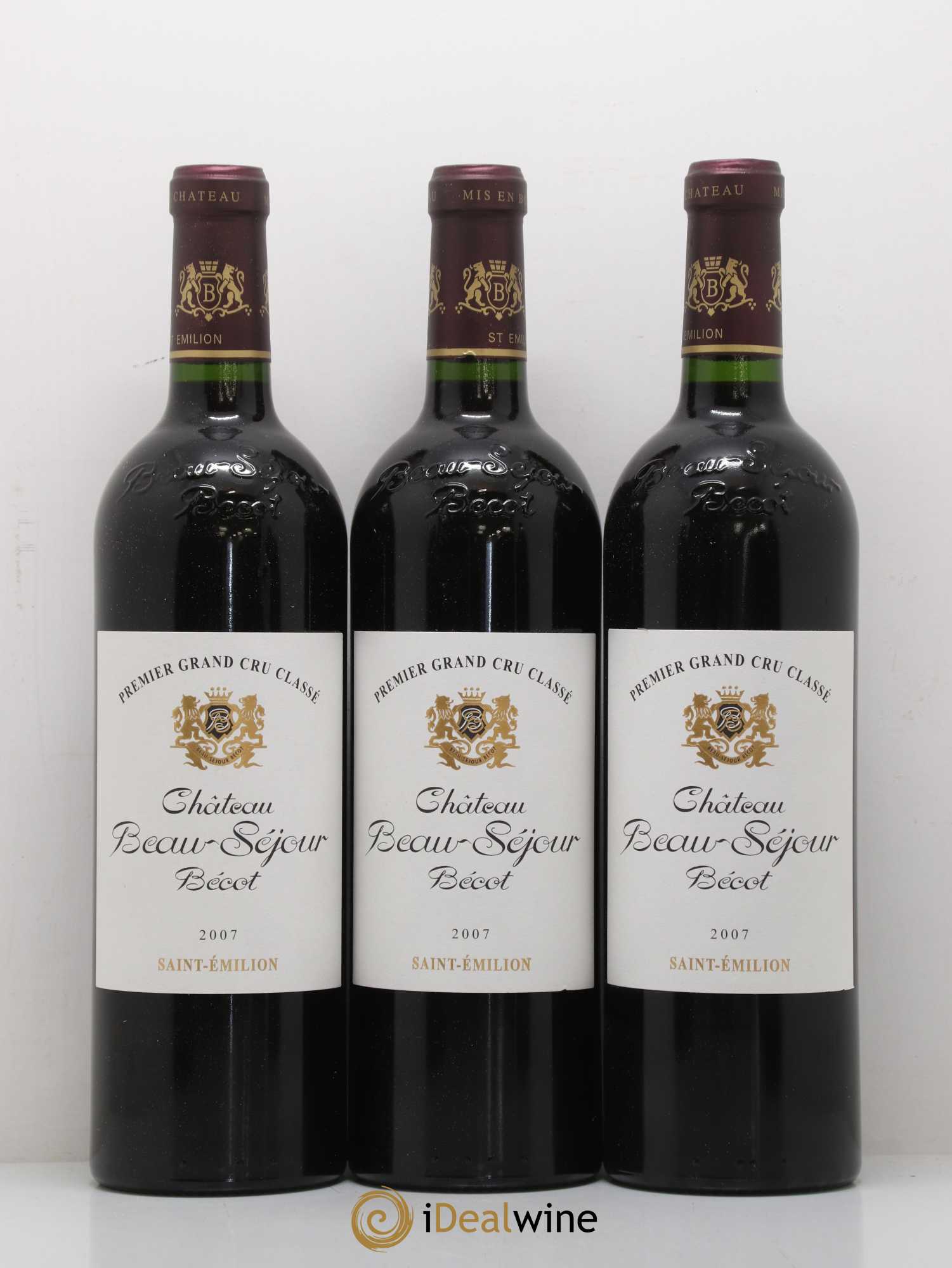 Château Beau-Séjour Bécot 1er Grand Cru Classé B 2007 - Lot de 6 bouteilles - 2