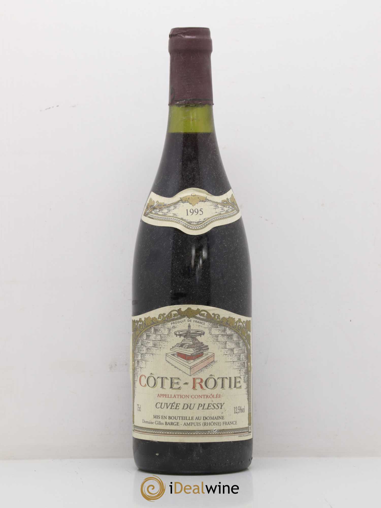 Côte-Rôtie Cuvée du Plessy Gilles Barge 1995 - Posten von 1 Flasche - 0