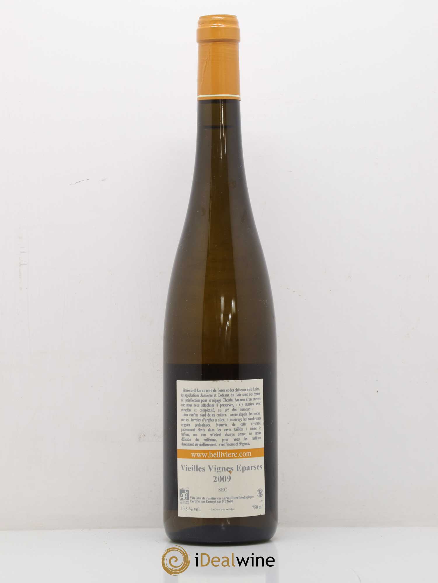 Coteaux du Loir Vieilles Vignes Eparses Domaine de Bellivière 2009 - Lot de 1 bouteille - 1