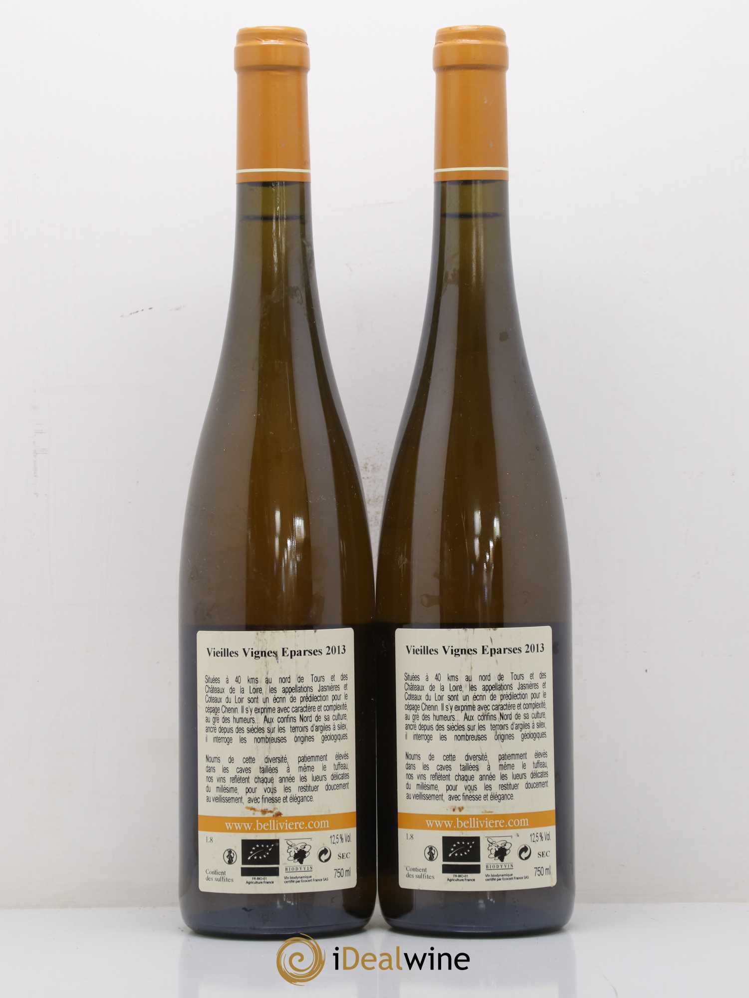 Coteaux du Loir Vieilles Vignes Eparses Domaine de Bellivière 2013 - Lot de 2 bouteilles - 1
