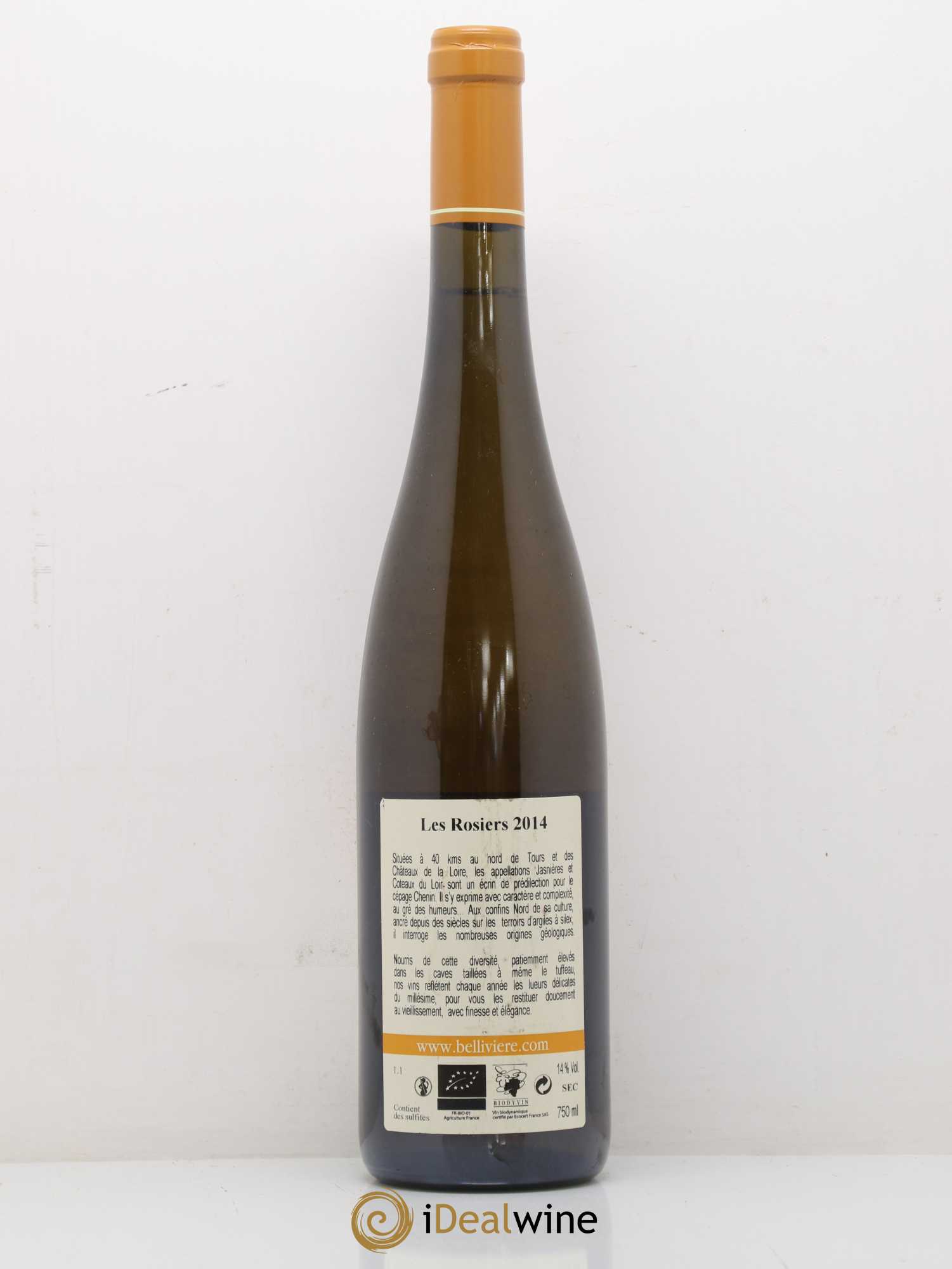 Jasnières Les Rosiers Domaine de Bellivière 2014 - Lot de 1 bouteille - 1