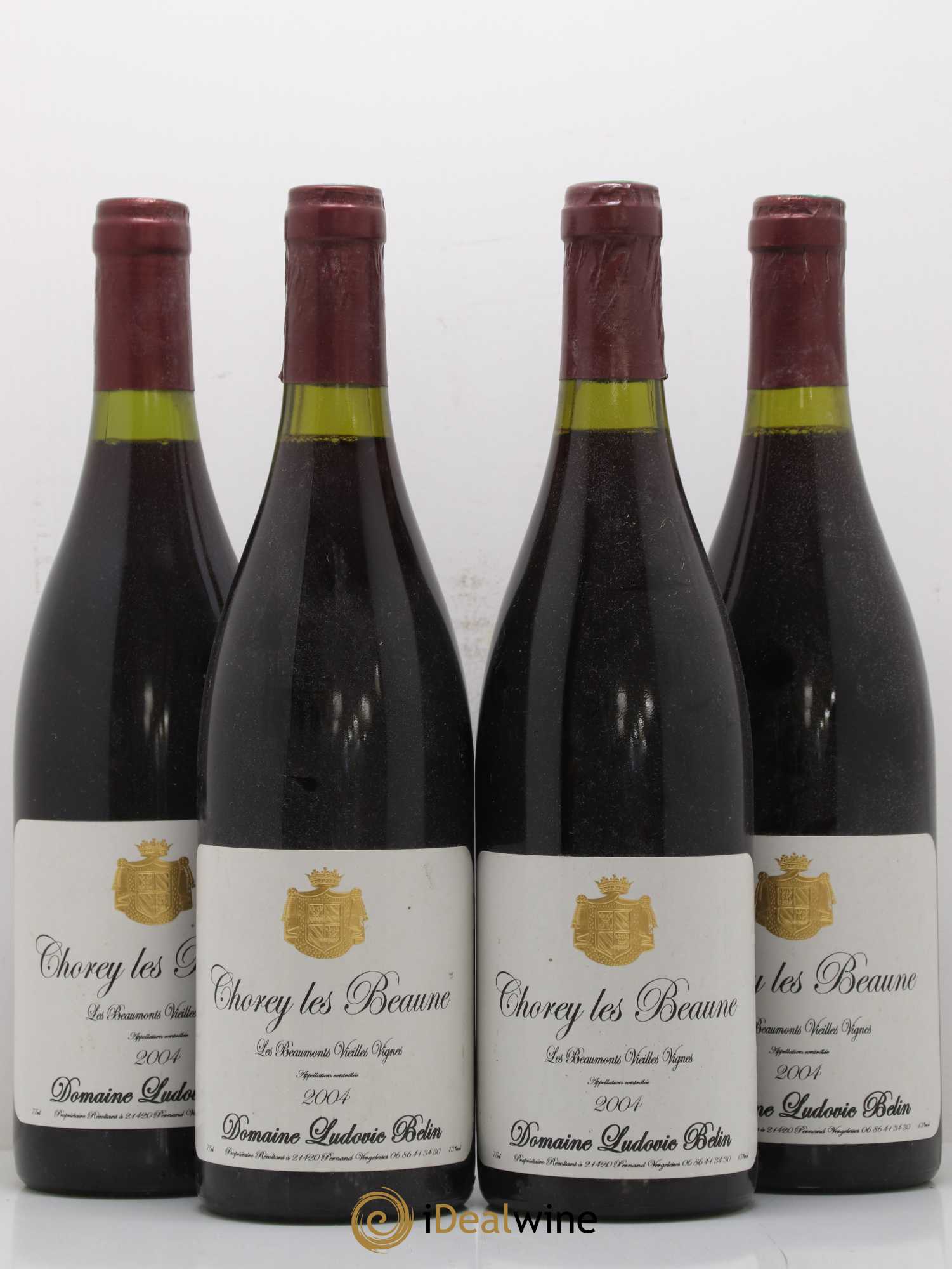 Chorey-lès-Beaune Vieilles Vignes Beaumonts Domaine Ludovic Belin 2004 - Posten von 4 Flaschen - 0