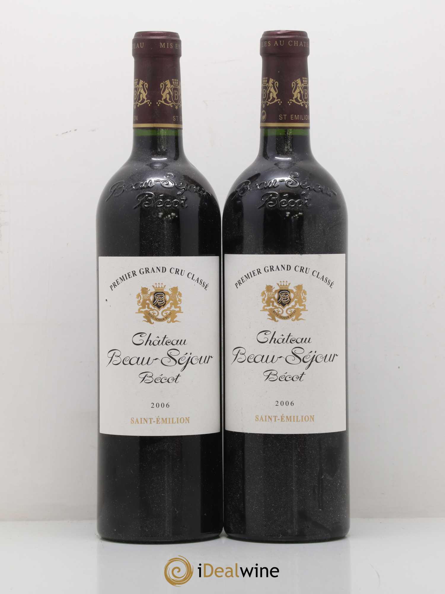 Château Beau-Séjour Bécot 1er Grand Cru Classé B 2006 - Lot de 2 bouteilles - 0