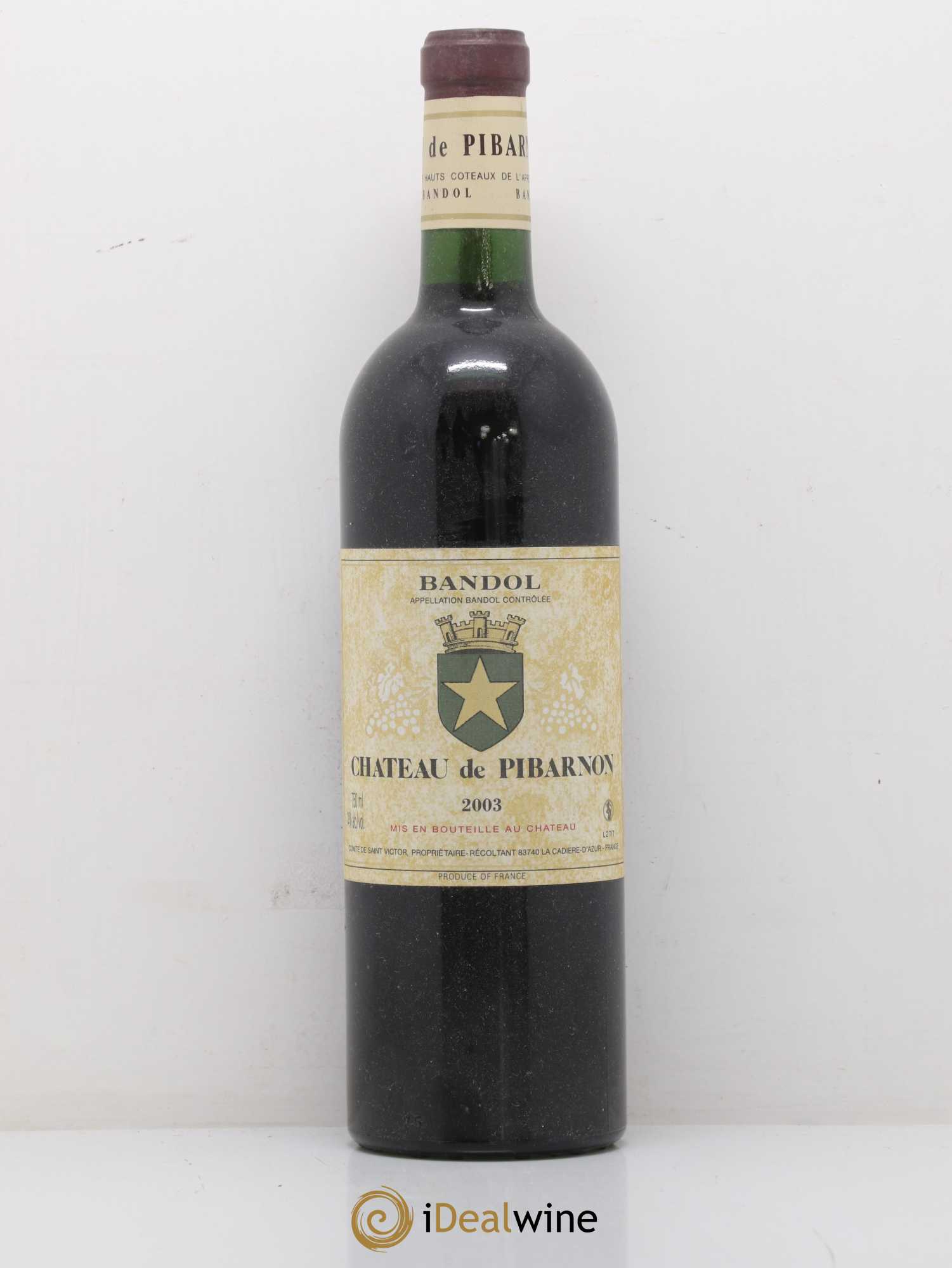 Bandol Château de Pibarnon Comte de Saint-Victor 2003 - Lot de 1 bouteille - 0