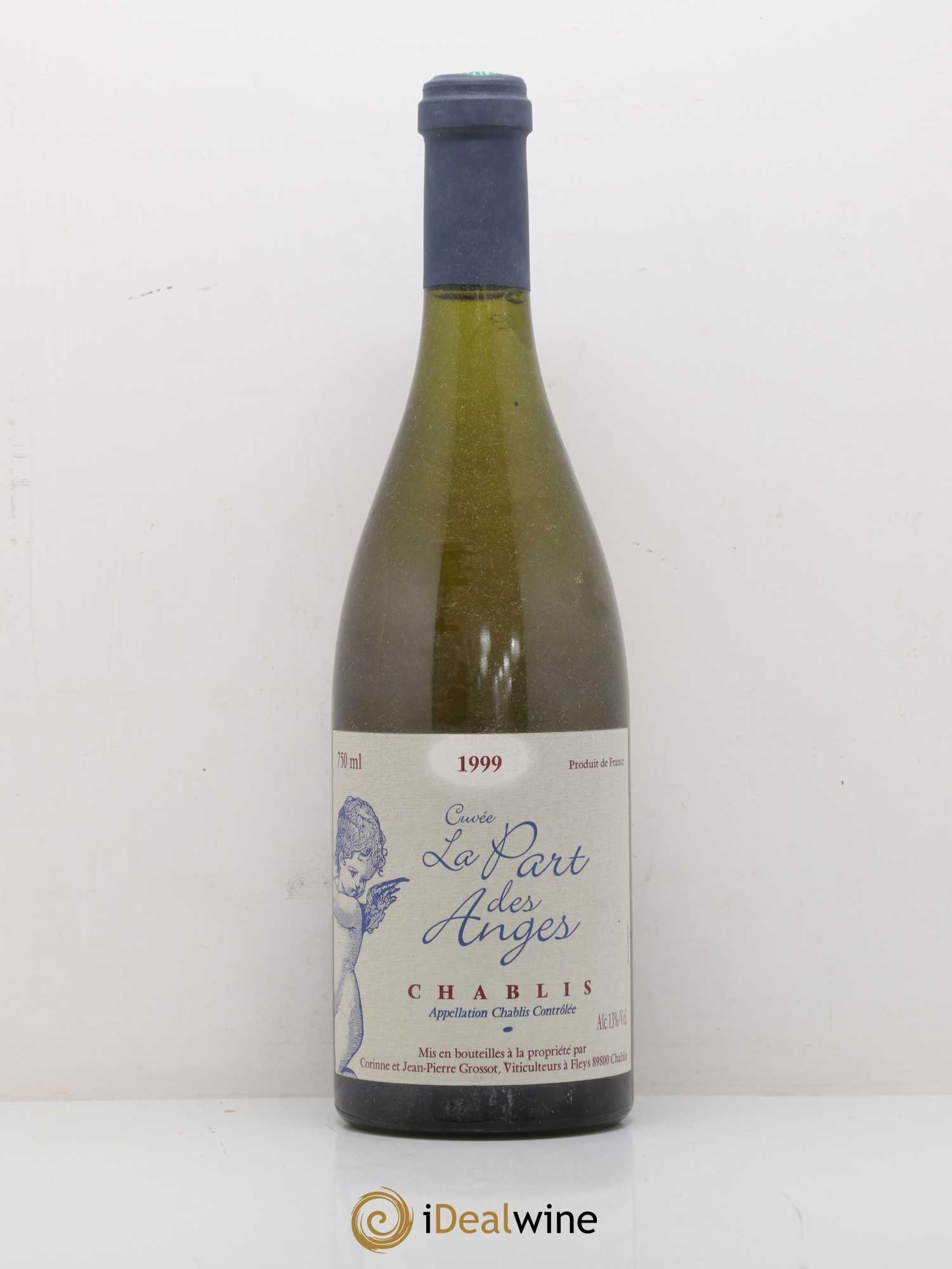 Chablis La Part des Anges Corinne et Jean Pierre Grossot 1999 - Posten von 1 Flasche - 0