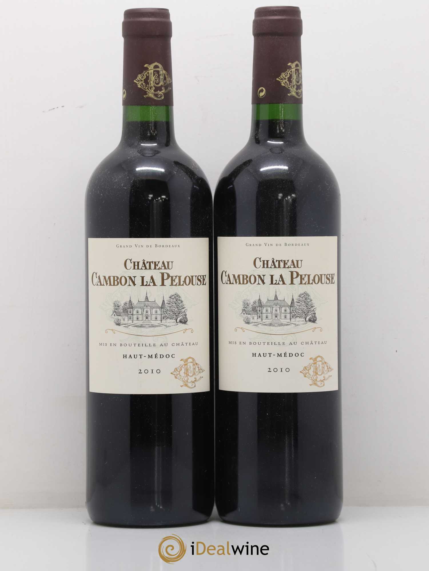 Château Cambon la Pelouse Cru Bourgeois 2010 - Lot de 2 bouteilles - 0