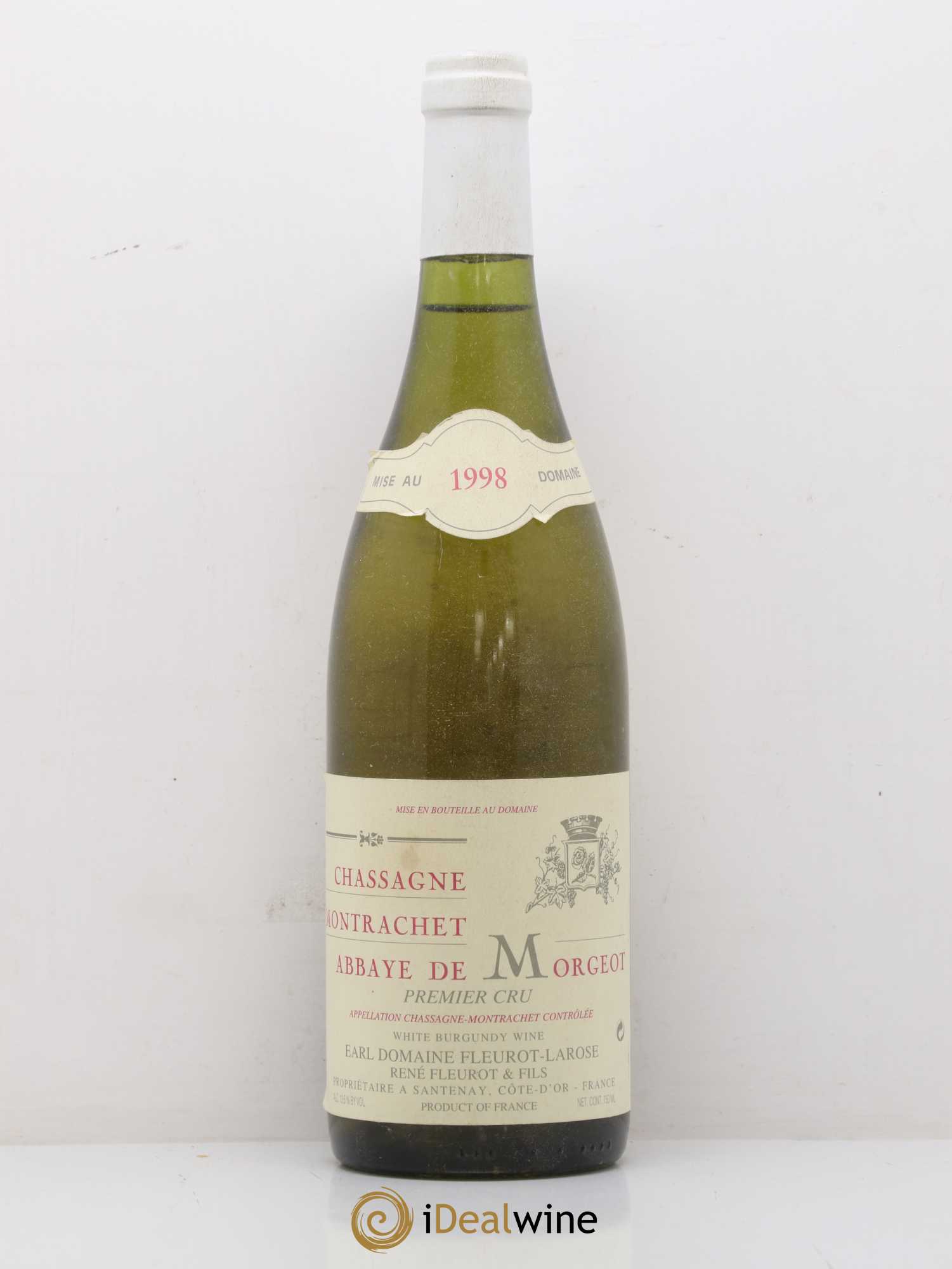 Chassagne-Montrachet 1er Cru Abbaye de Morgeot Fleurot Larose Abbaye de Morgeot Domaine Fleurot Larose 1998 - Posten von 1 Flasche - 0