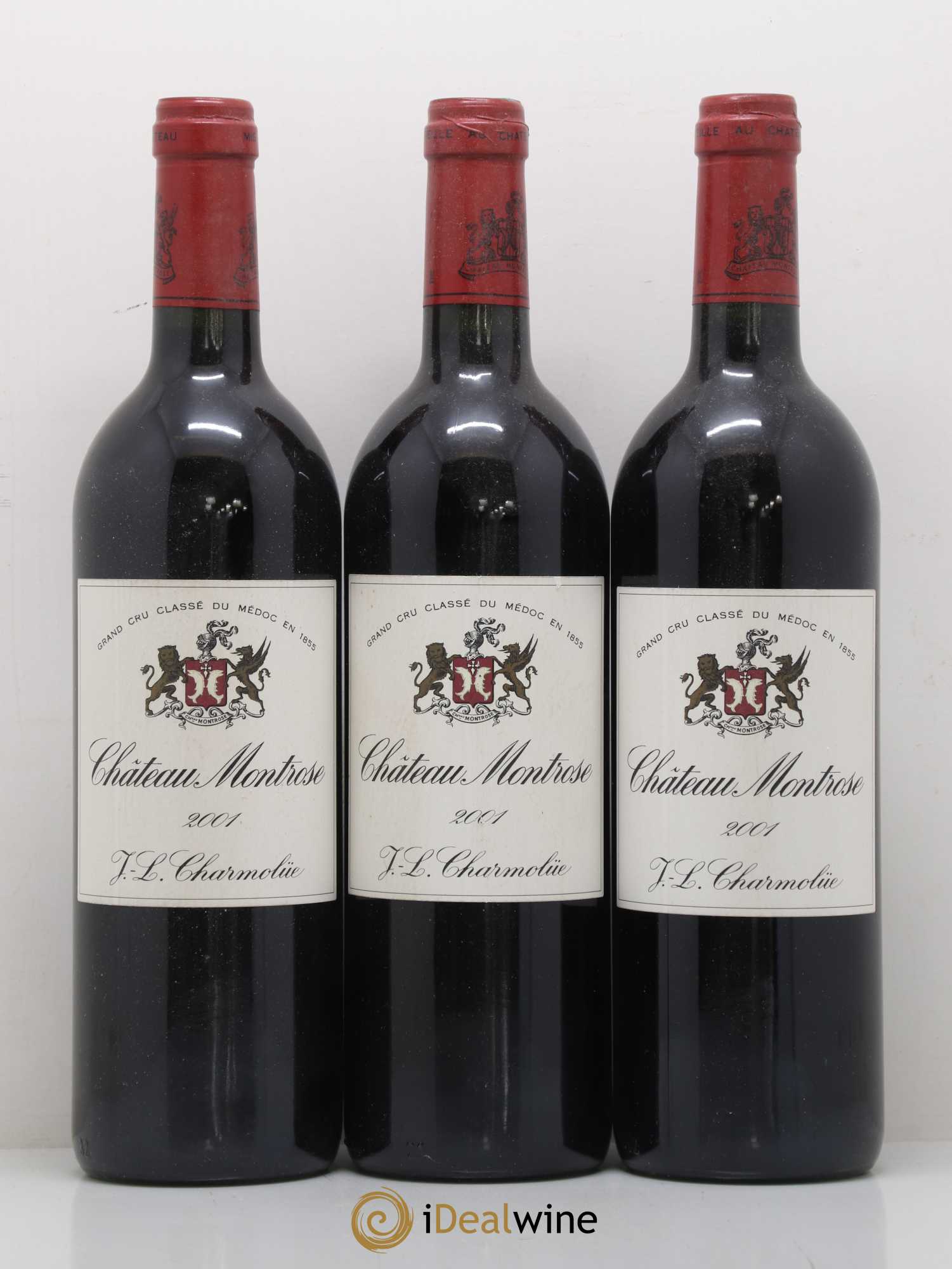 Château Montrose 2ème Grand Cru Classé 2001 - Lot de 3 bouteilles - 0